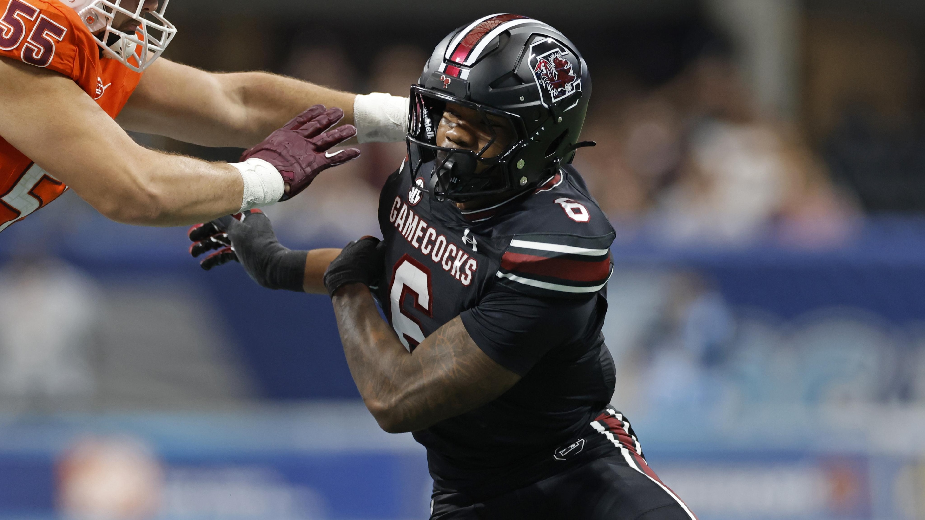 COLLEGE FOOTBALL: AUG 31 AFLAC Kickoff Game Virginia Tech vs South Carolina COLLEGE FOOTBALL: AUG 31 AFLAC Kickoff Game Virginia Tech vs South Carolina