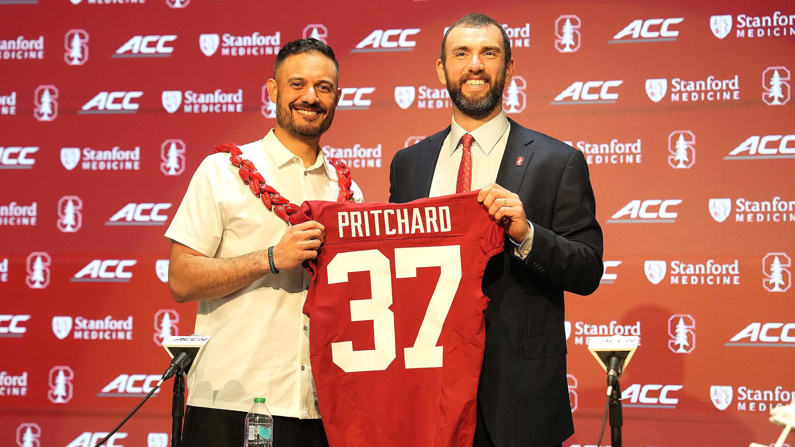 Stanford Football Hosts Press Conference Introducing New Head Coach Tavita Pritchard Stanford Football Hosts Press Conference Introducing New Head Coach Tavita Pritchard