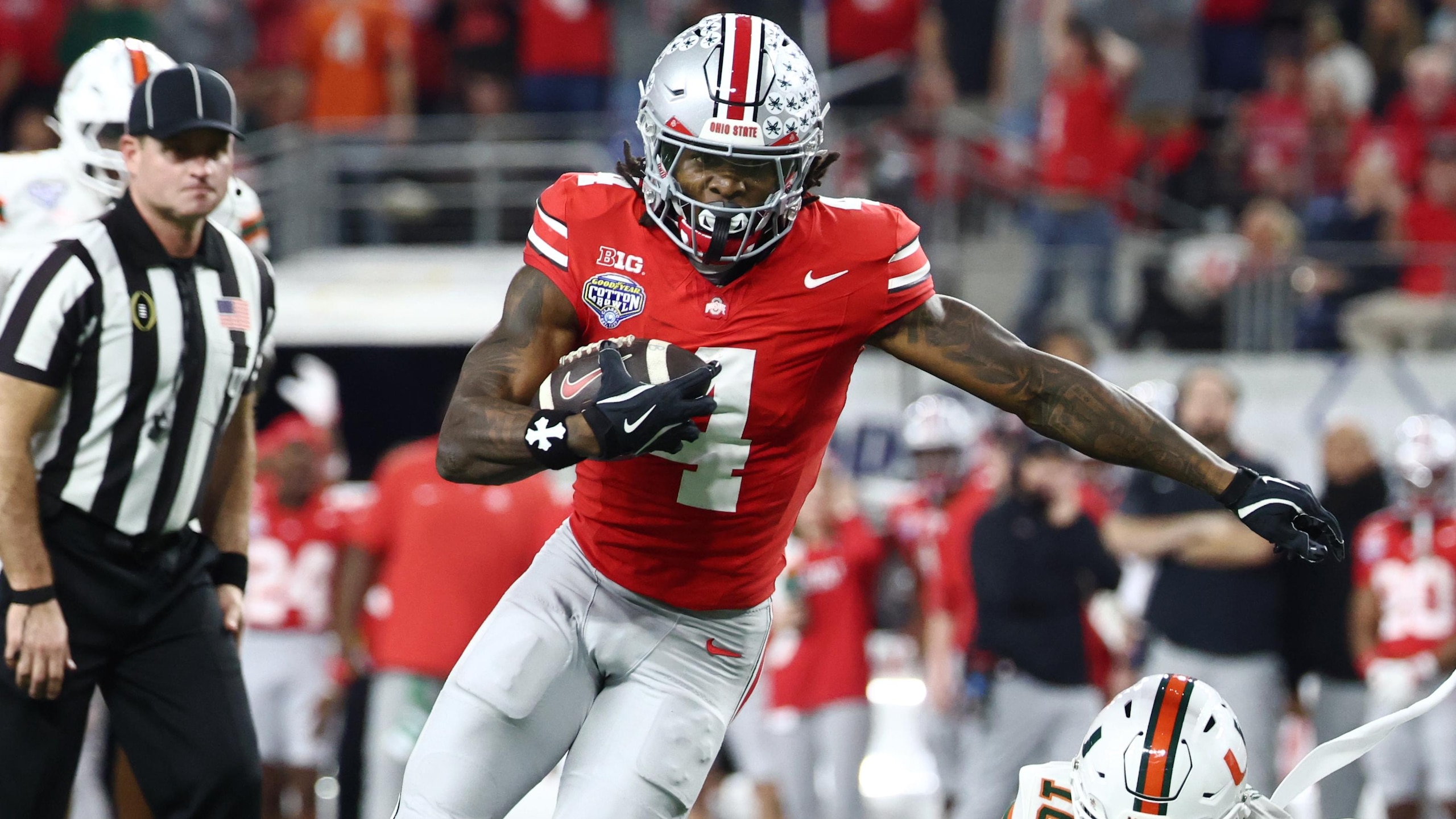 College Football Playoff Quarterfinal - Goodyear Cotton Bowl Classic: Miami v Ohio State College Football Playoff Quarterfinal - Goodyear Cotton Bowl Classic: Miami v Ohio State