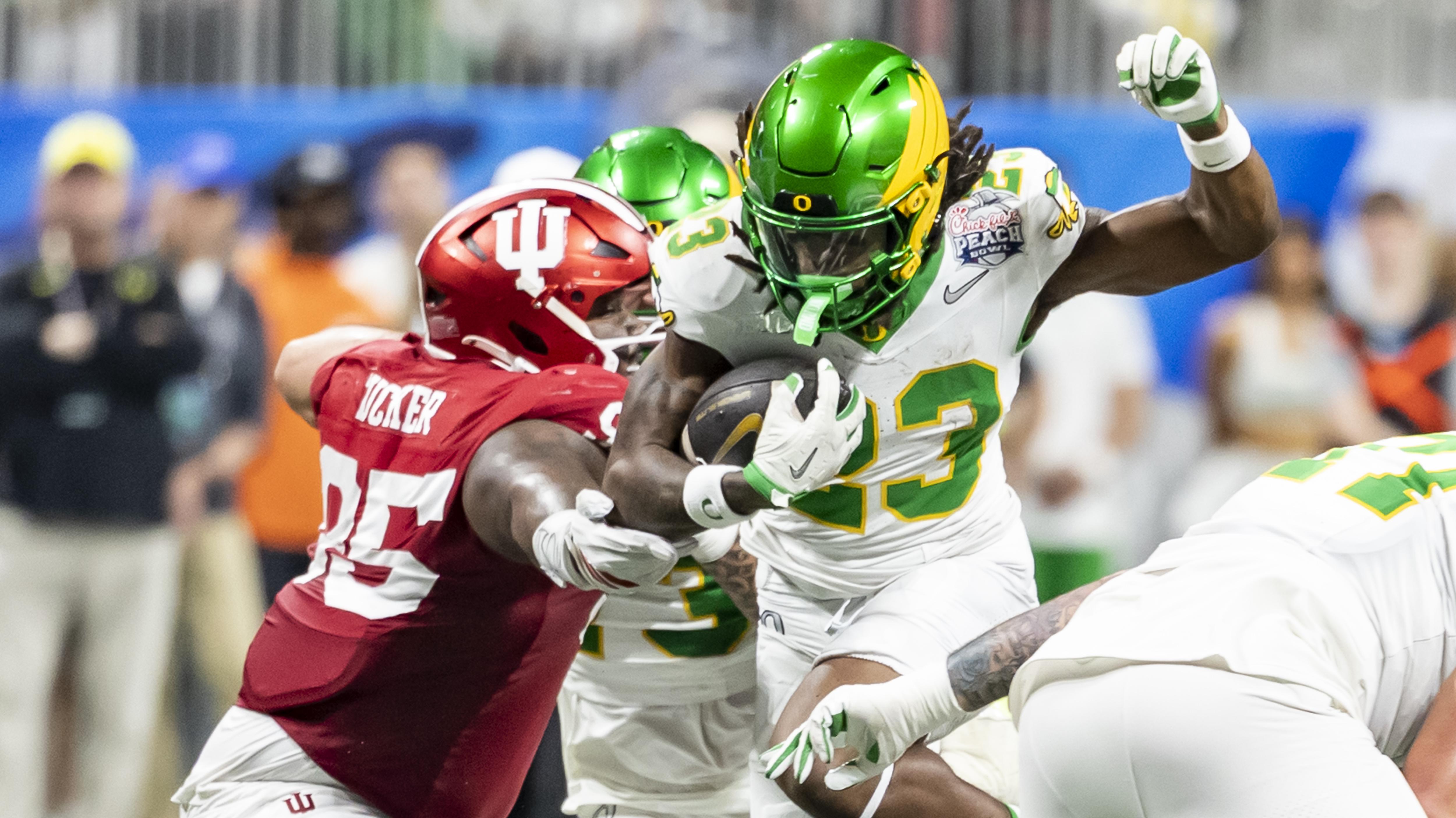 College Football Playoff Semifinal - Chick-fil-A Peach Bowl: Oregon v Indiana