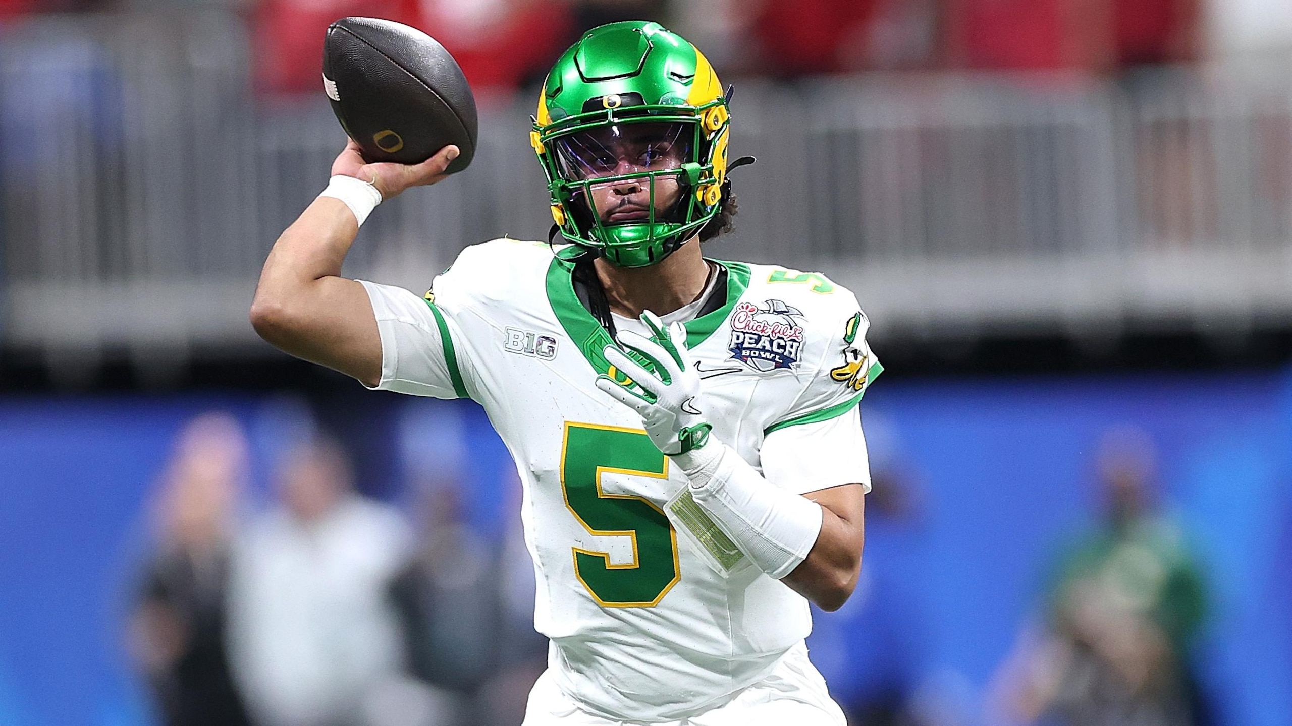 College Football Playoff Semifinal - Chick-fil-A Peach Bowl: Oregon v Indiana College Football Playoff Semifinal - Chick-fil-A Peach Bowl: Oregon v Indiana