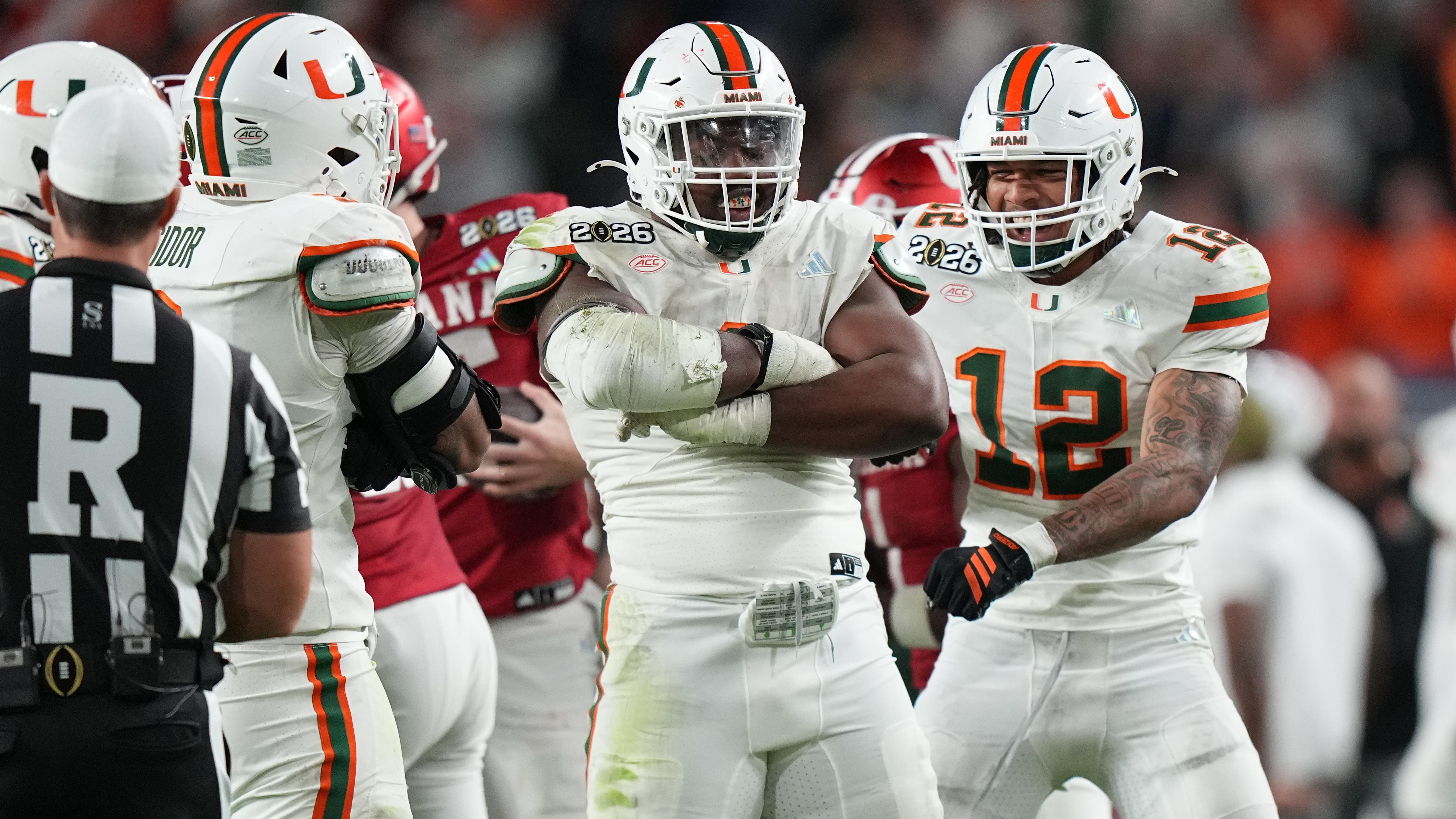 COLLEGE FOOTBALL: JAN 19 College Football Playoff National Championship Presented by AT&T Indiana vs Miami