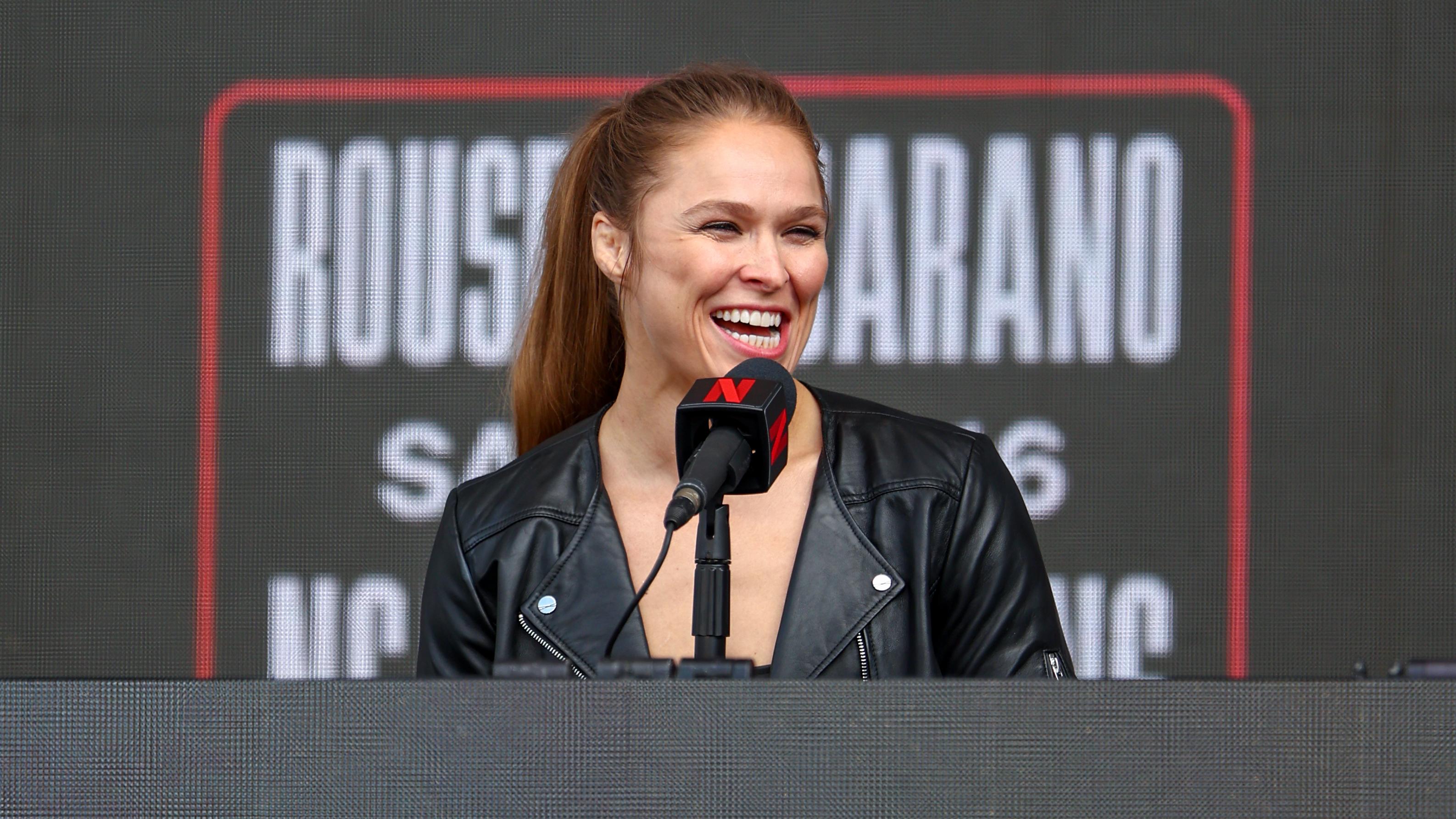 Netflix's Ronda Rousey x Gina Carano Los Angeles MMA Press Conference