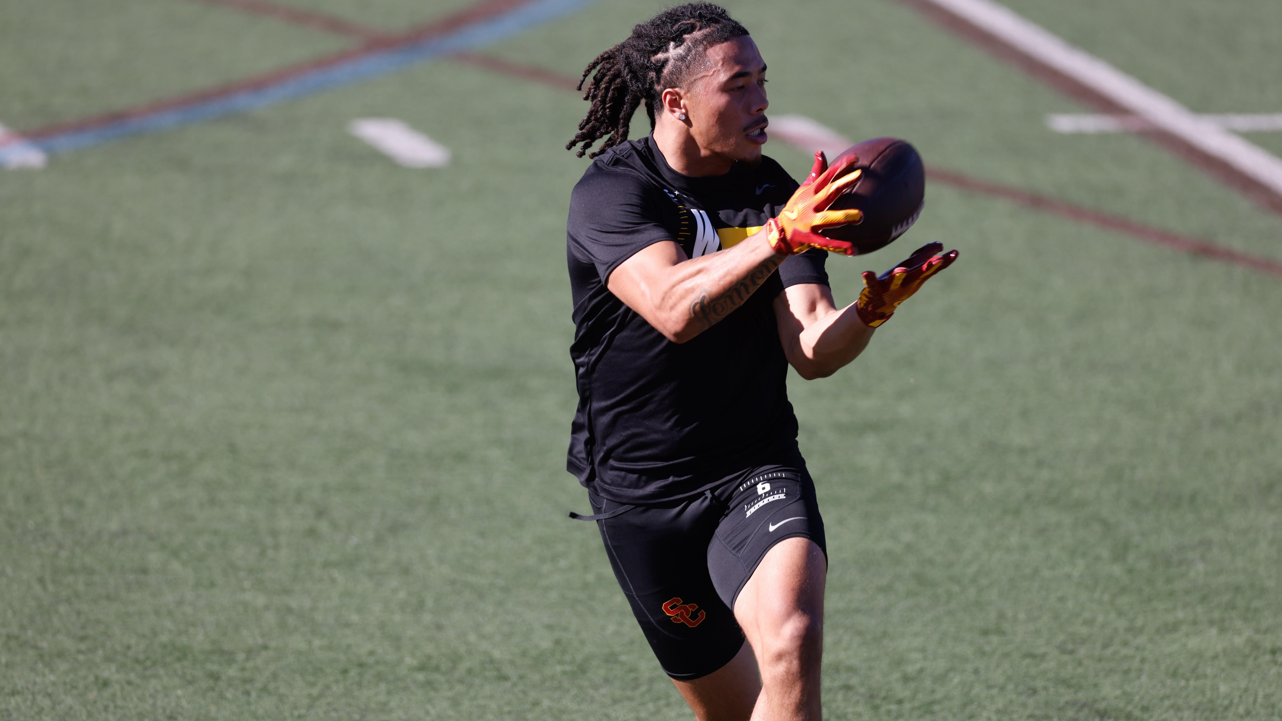 COLLEGE FOOTBALL: MAR 12 USC Pro Day