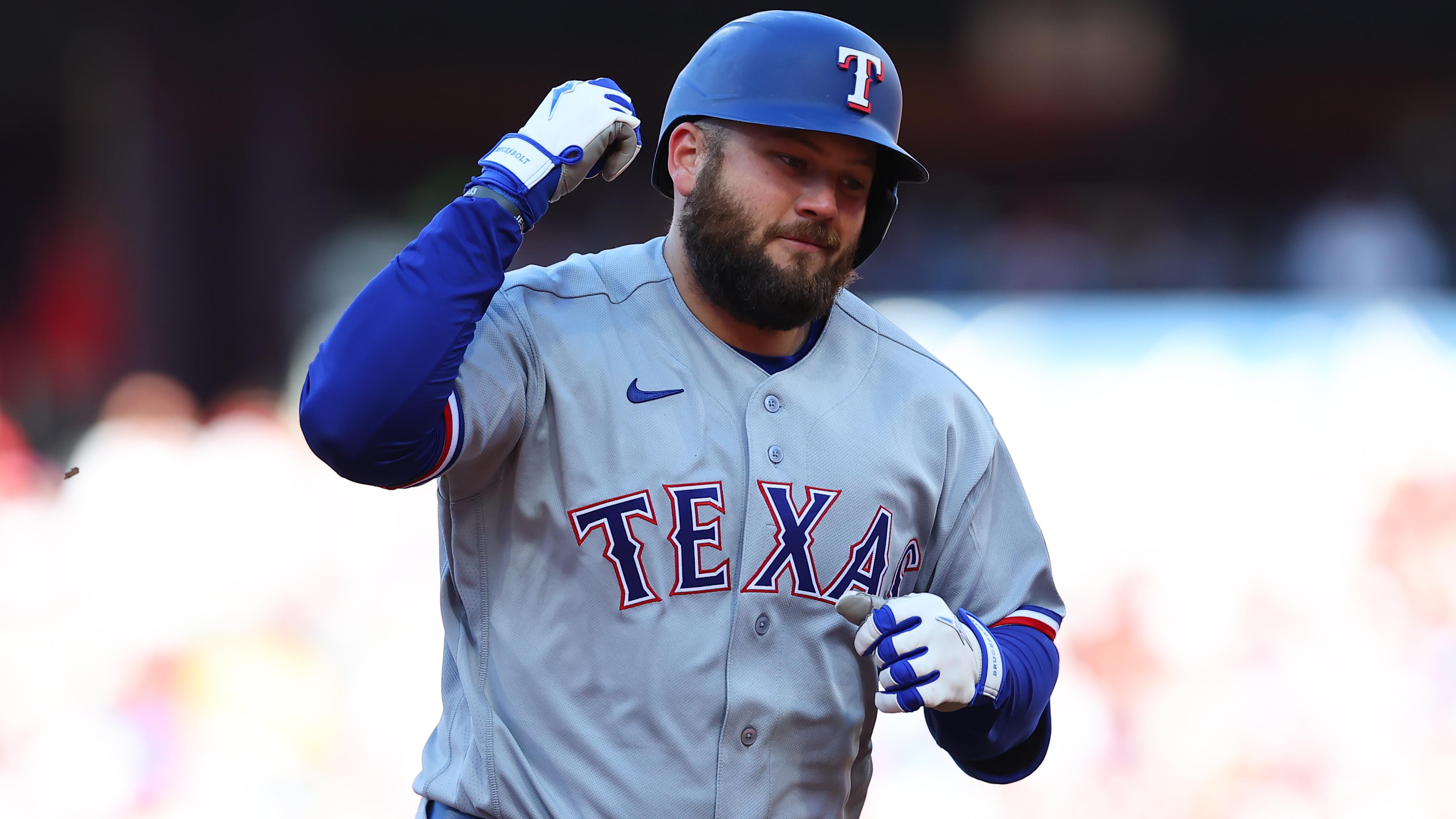 Rangers' Jake Burger Wears Red Contact Lenses to Help with Darkness in Trending MLB Video