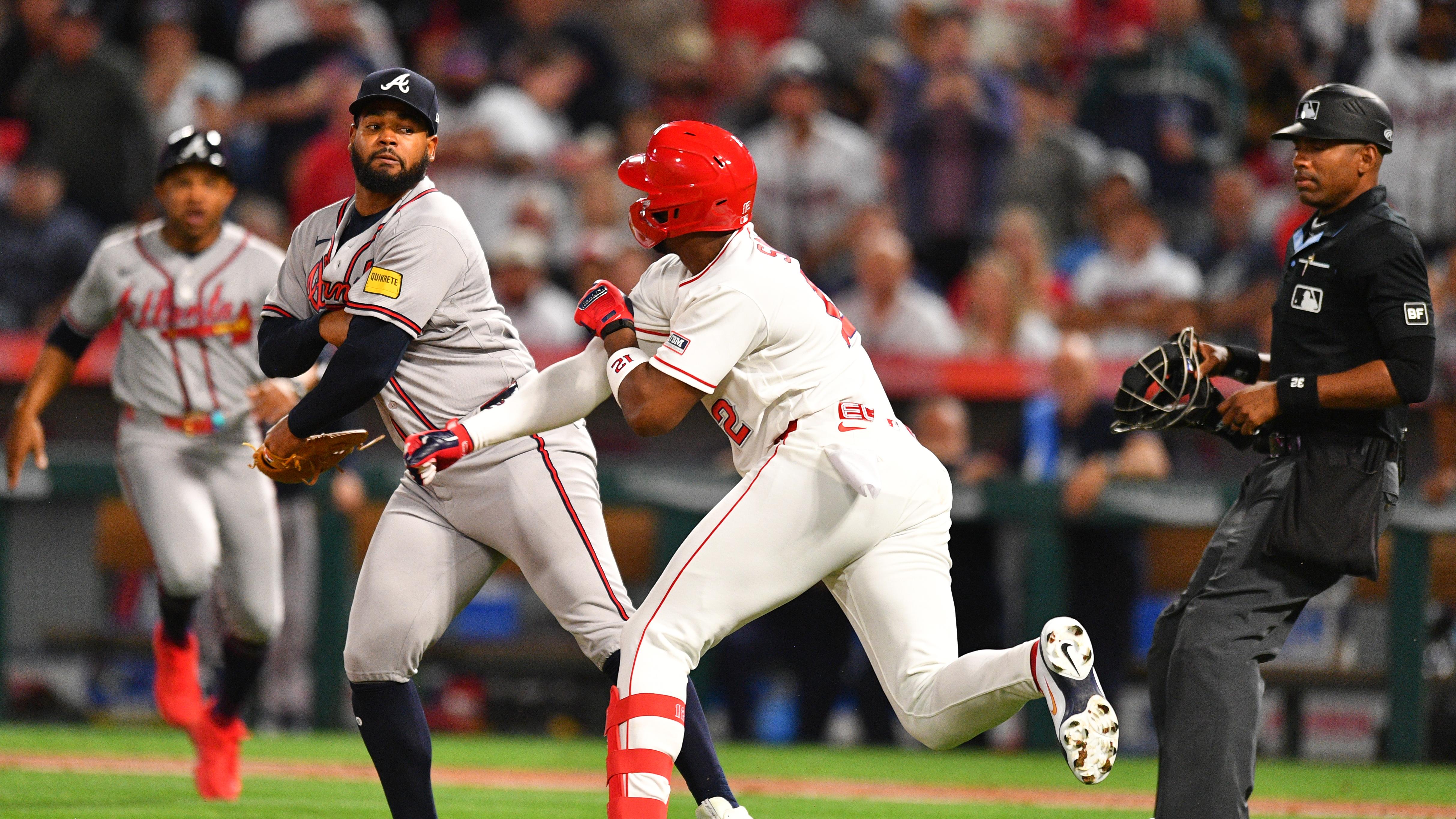 MLB: APR 07 Braves at Angels