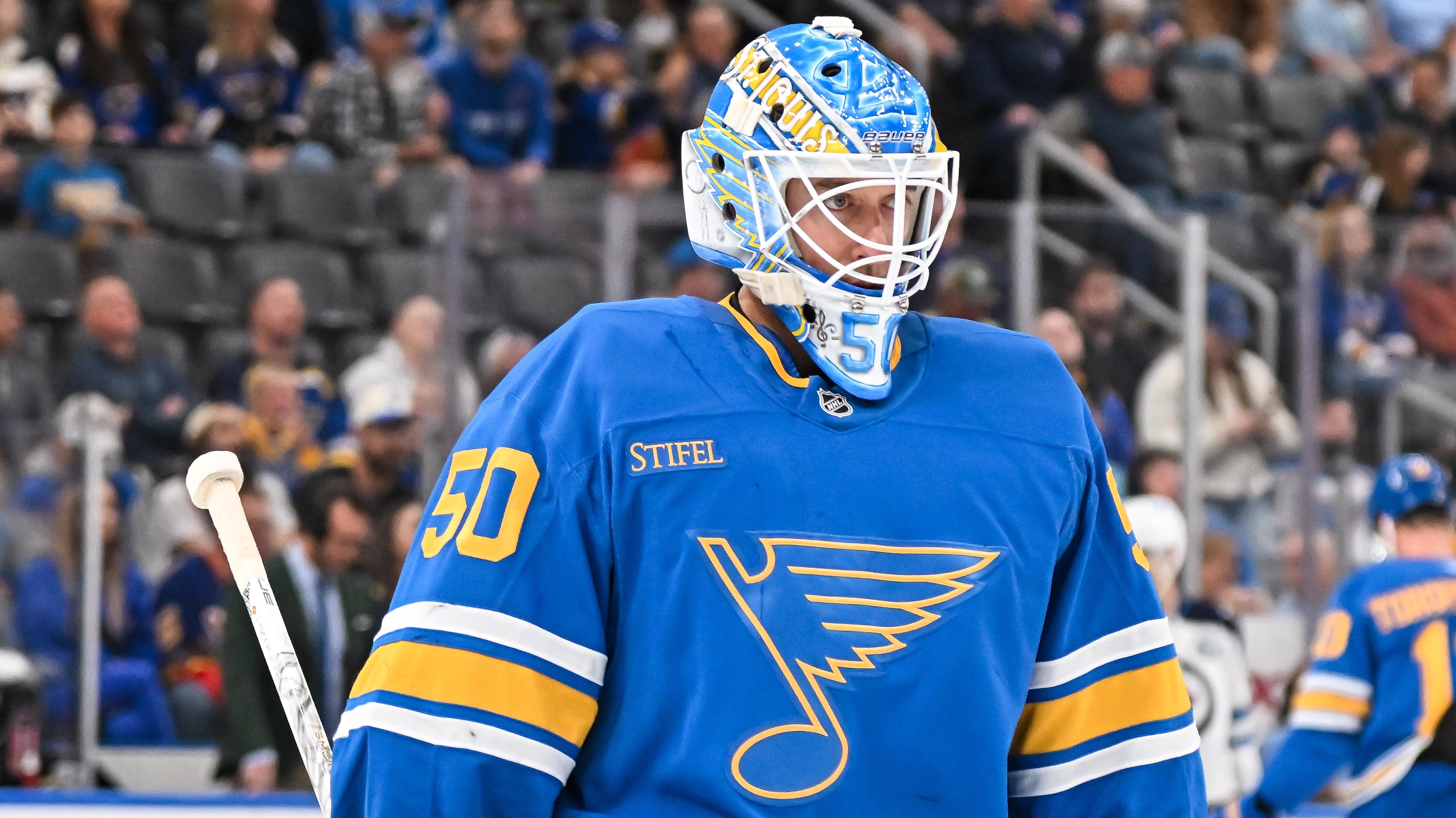 NHL: APR 09 Jets at Blues