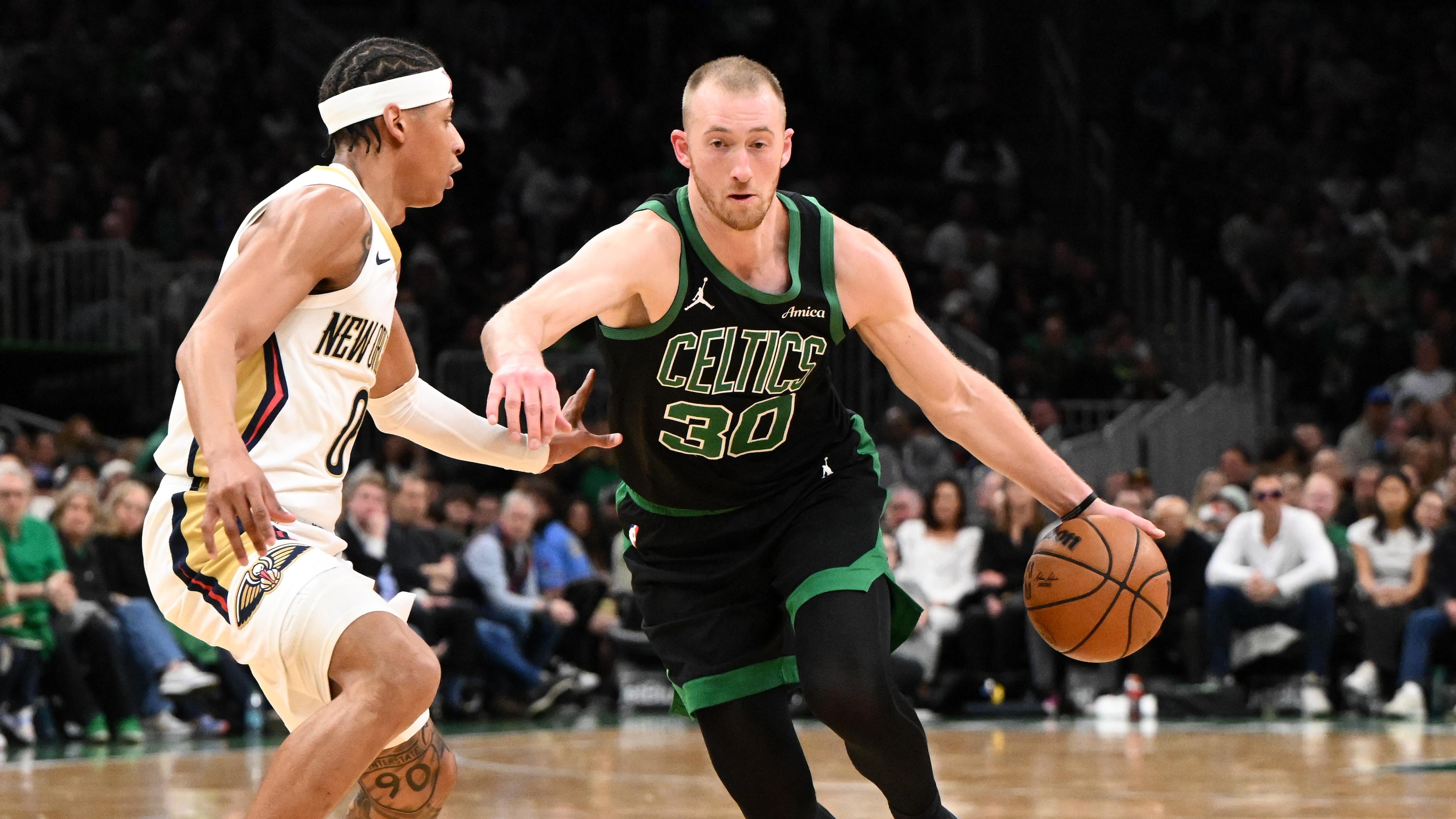 New Orleans Pelicans v Boston Celtics New Orleans Pelicans v Boston Celtics