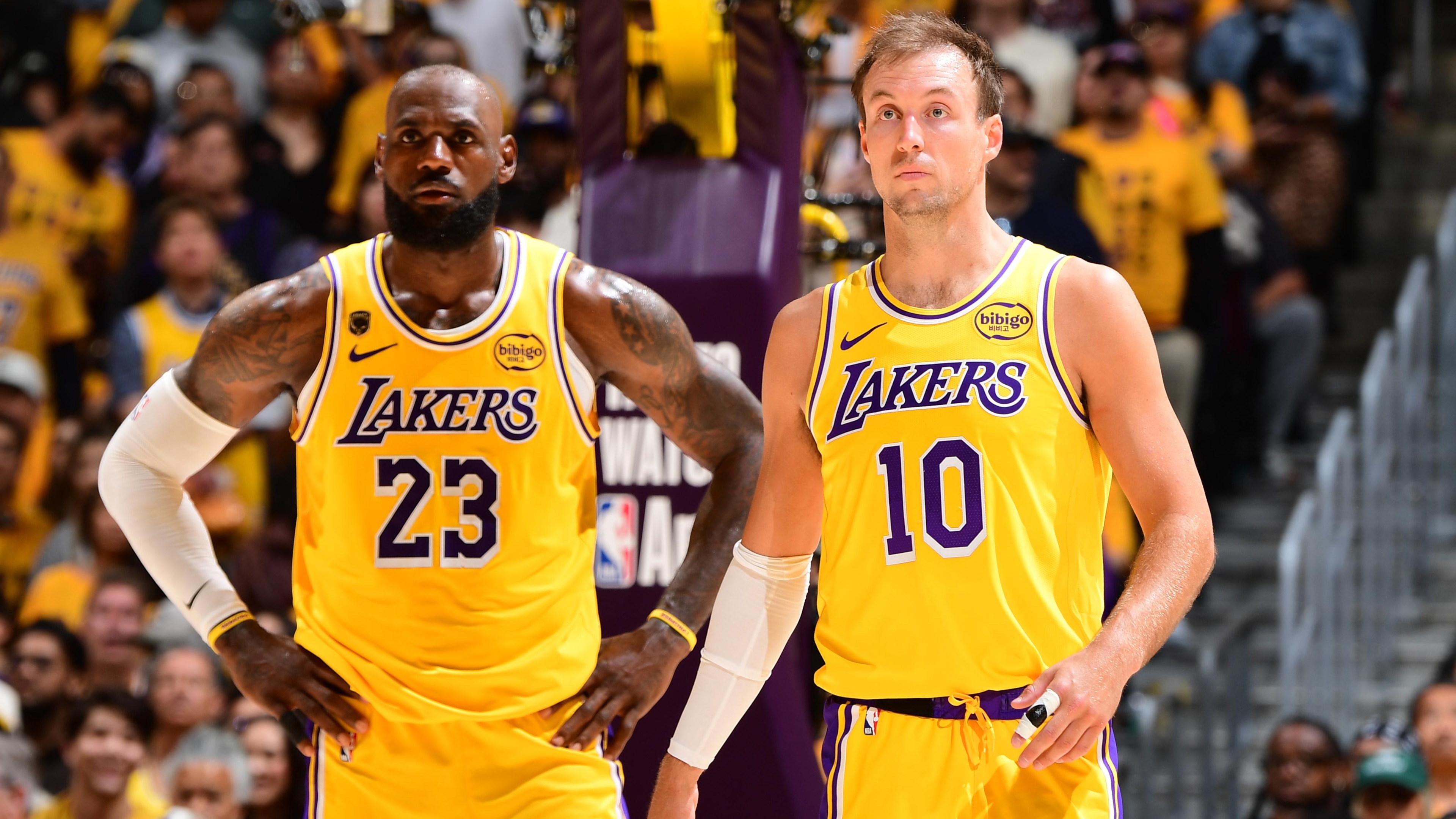 Houston Rockets v Los Angeles Lakers - Game One Houston Rockets v Los Angeles Lakers - Game One