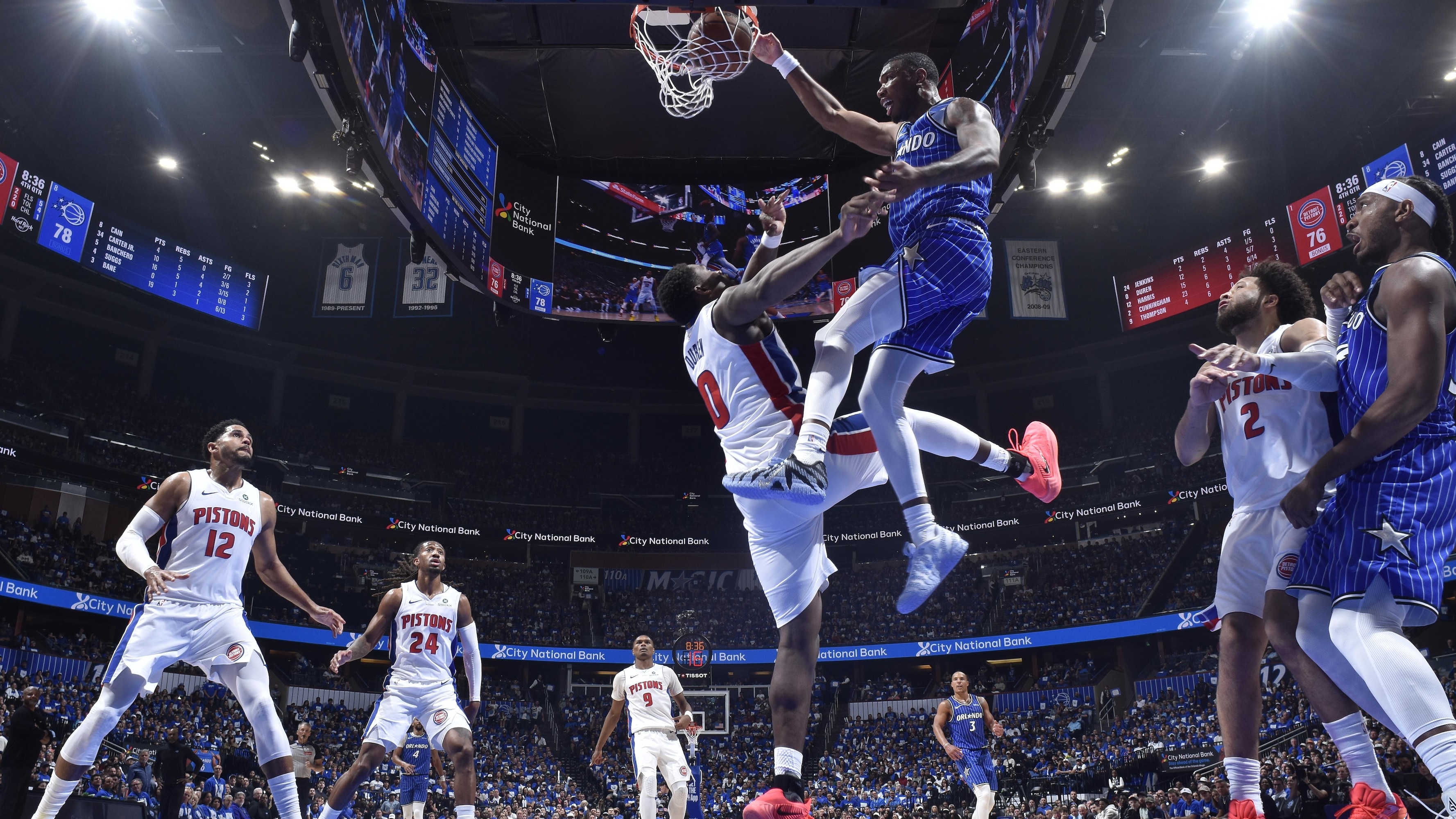 Watch Jamal Cain Posterize Jalen Duren as Fans React to Wild Dunk in Magic-Pistons Playoff Series