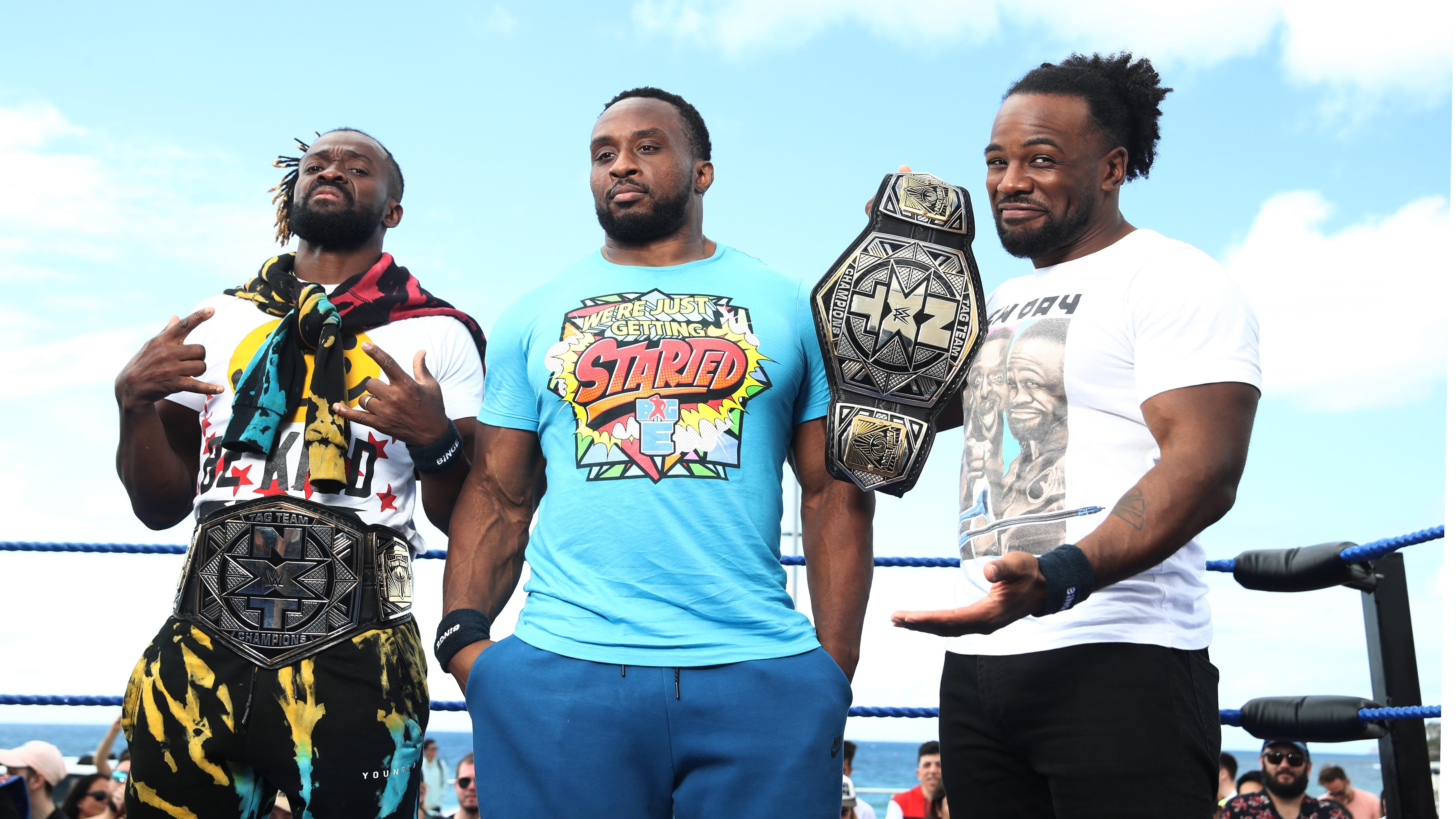 WWE Wrestlers Kofi Kingston, Xavier Woods & Big E  Sydney Appearance