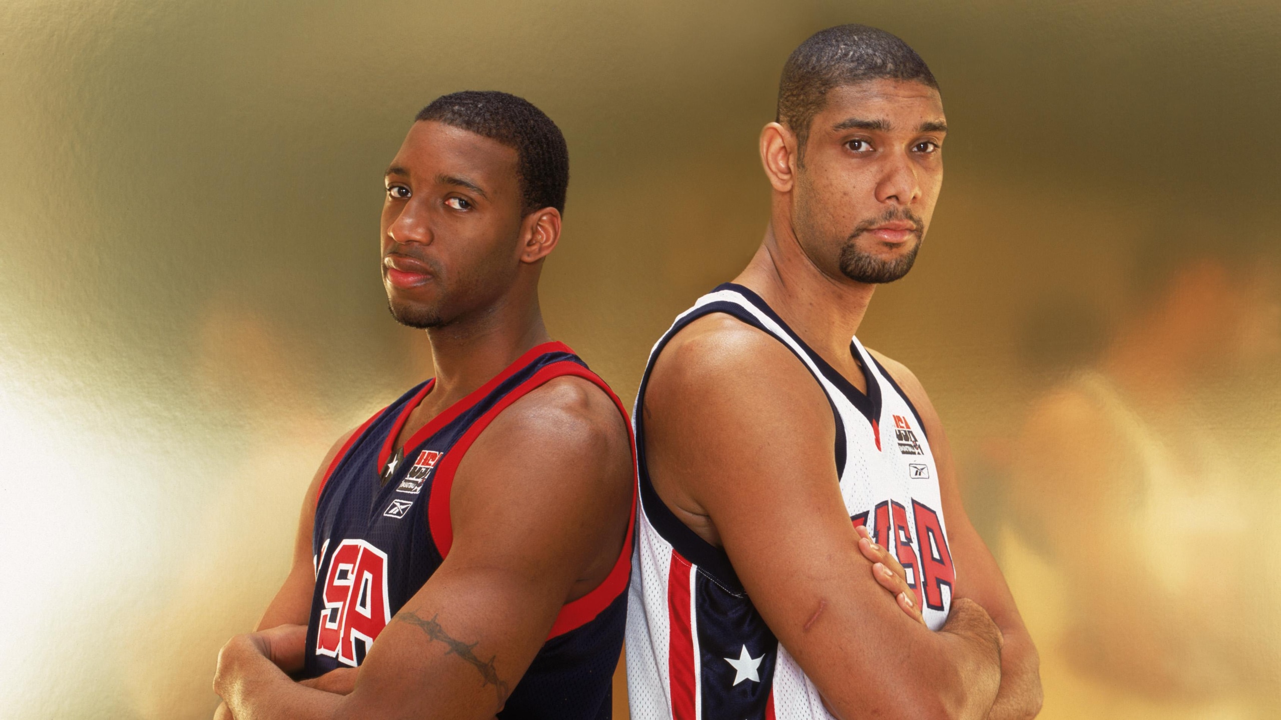 Team USA Tim Duncan and Tracy McGrady
