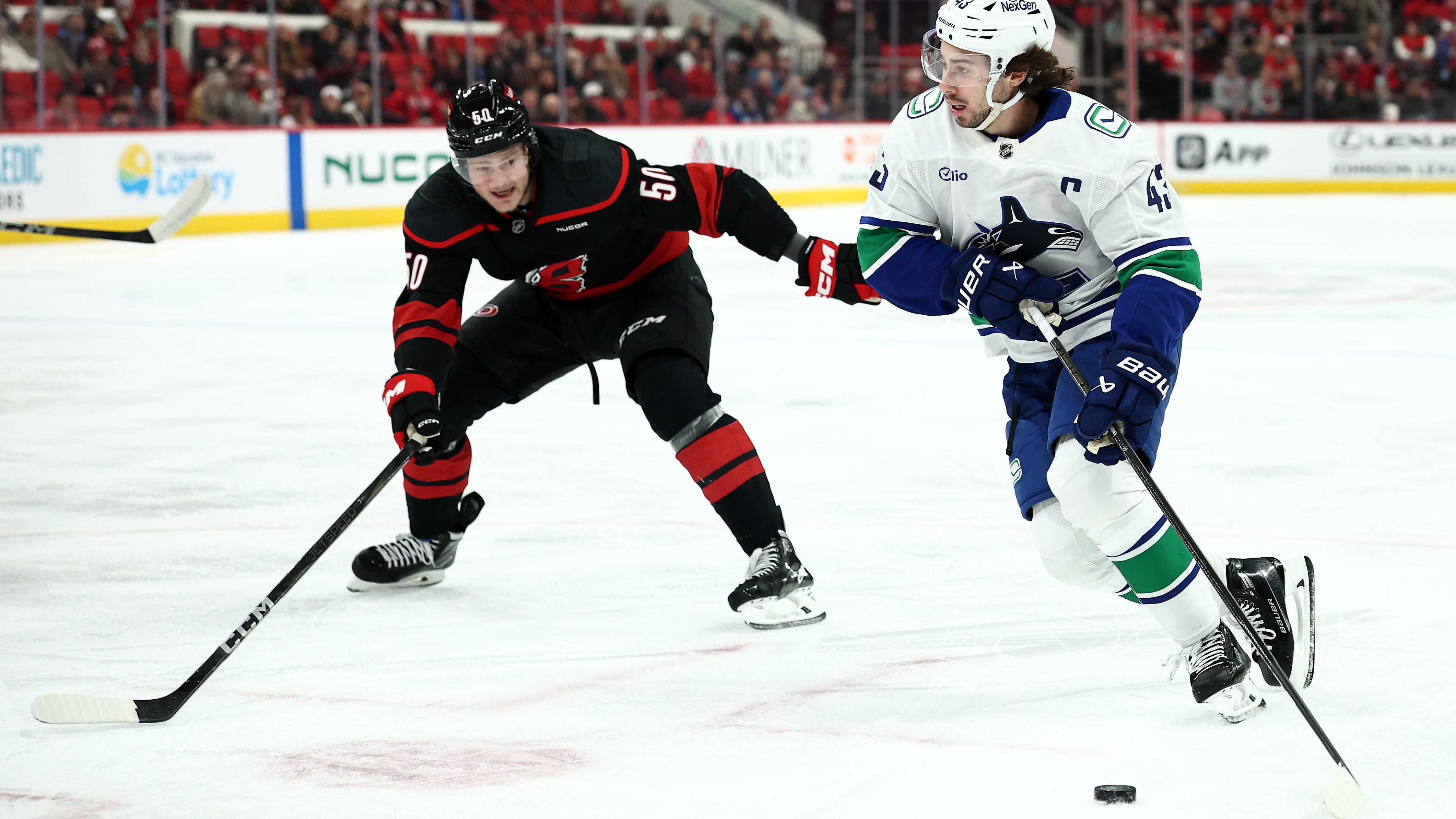 Vancouver Canucks v Carolina Hurricanes Vancouver Canucks v Carolina Hurricanes
