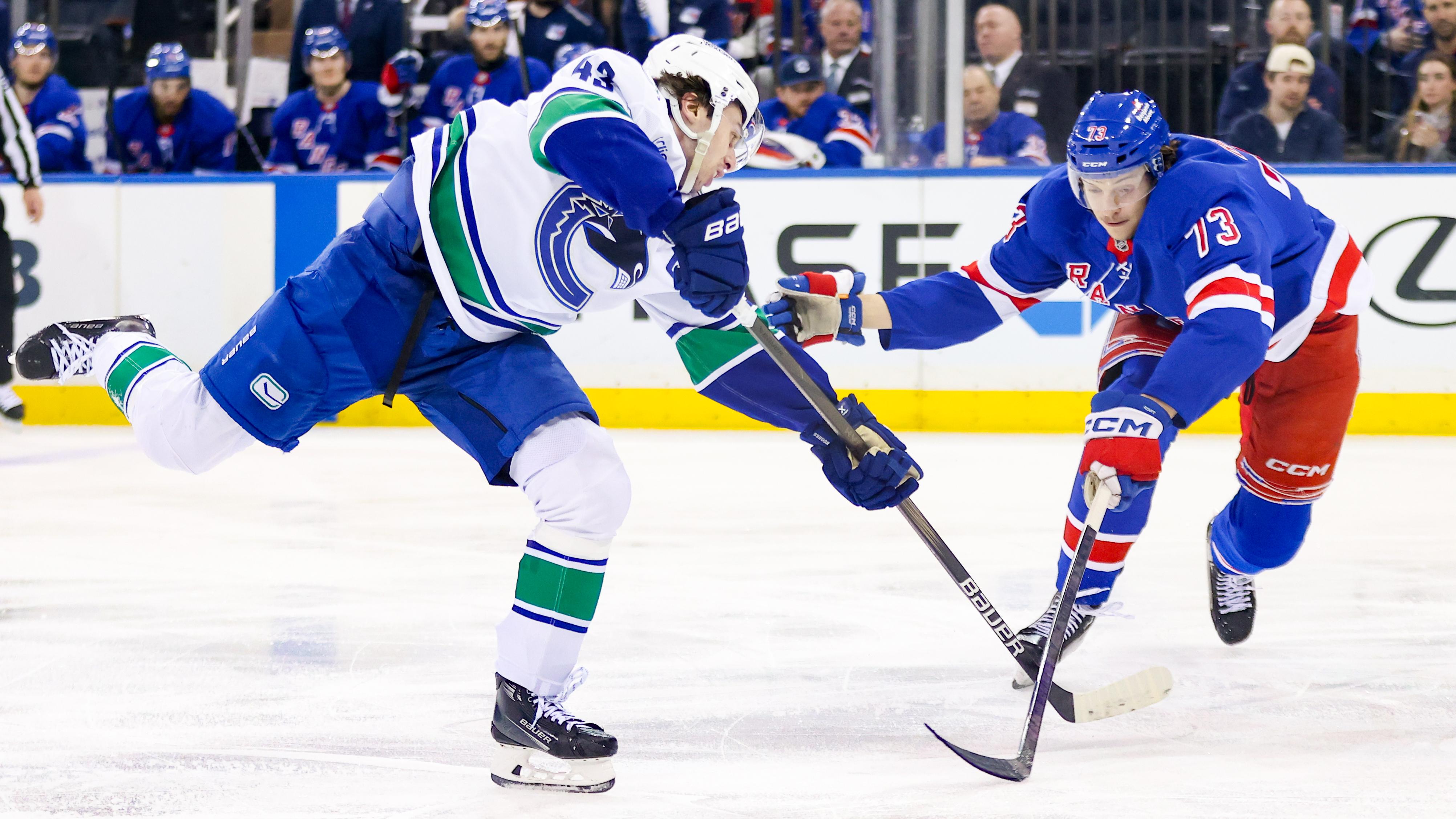 NHL: MAR 22 Canucks at Rangers NHL: MAR 22 Canucks at Rangers