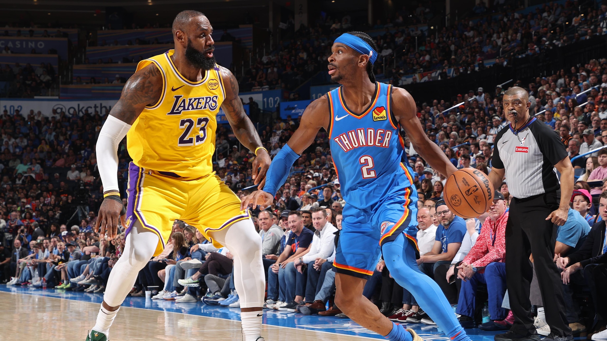 Los Angeles Lakers v Oklahoma City Thunder Los Angeles Lakers v Oklahoma City Thunder