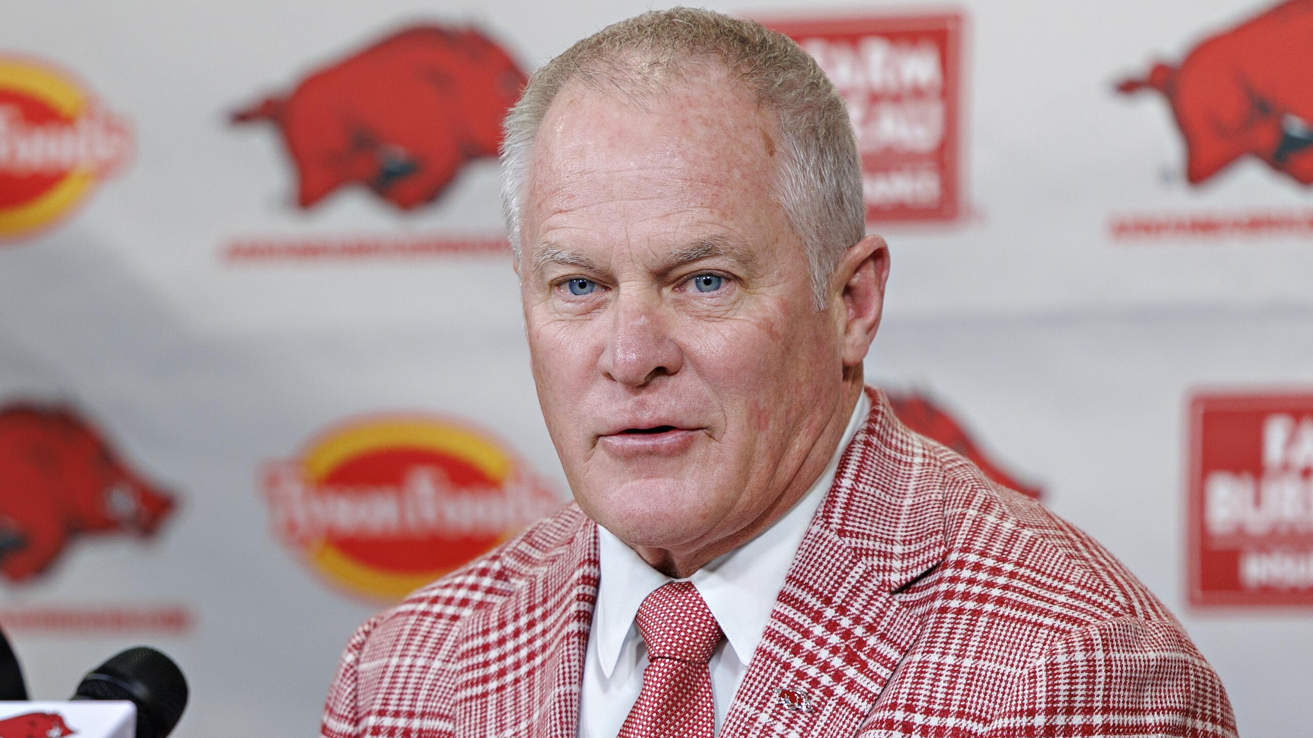 Arkansas Football Hosts Press Conference Introducing New Head Coach Ryan Silverfield
