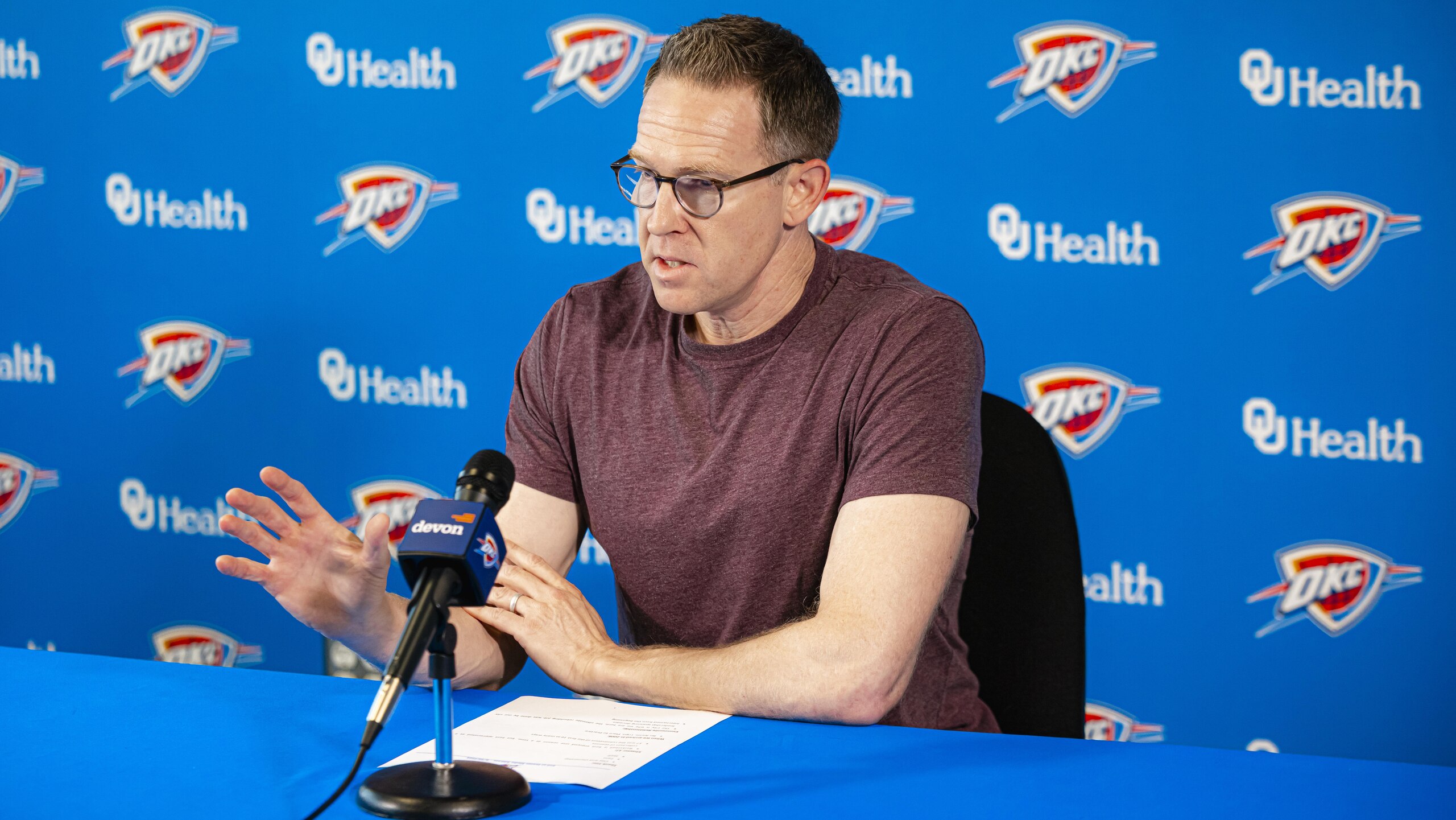 Sam Presti End of Season Media Availability
