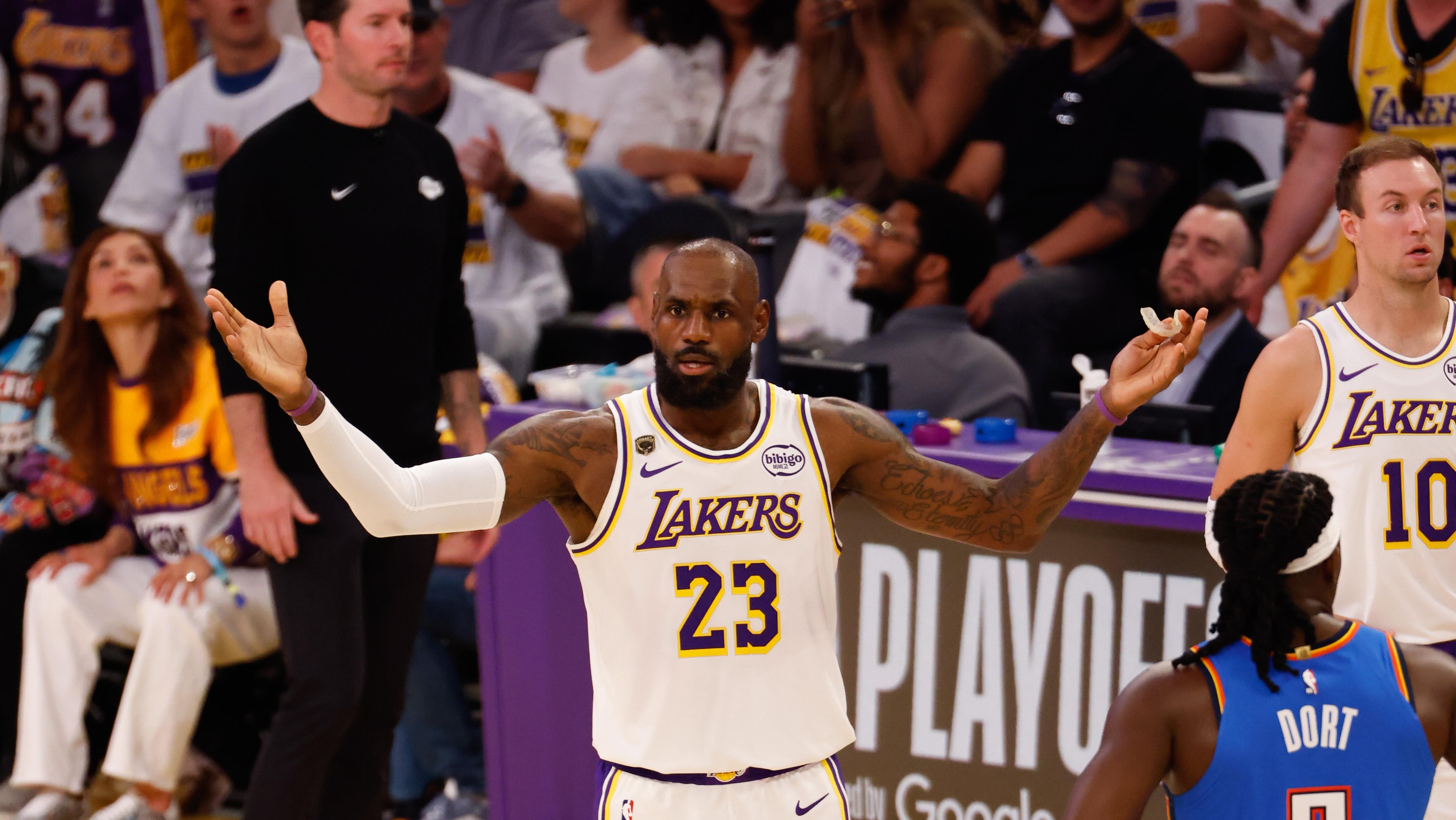 NBA: MAY 09 West Second Round Thunder at Lakers NBA: MAY 09 West Second Round Thunder at Lakers