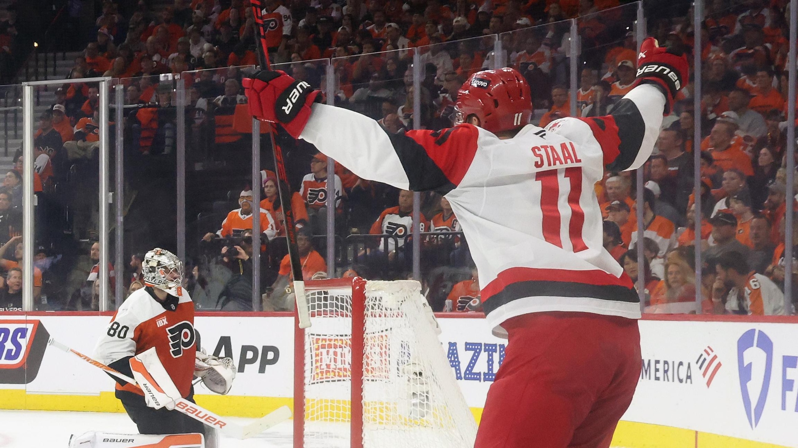Carolina Hurricanes v Philadelphia Flyers - Game Three Carolina Hurricanes v Philadelphia Flyers - Game Three