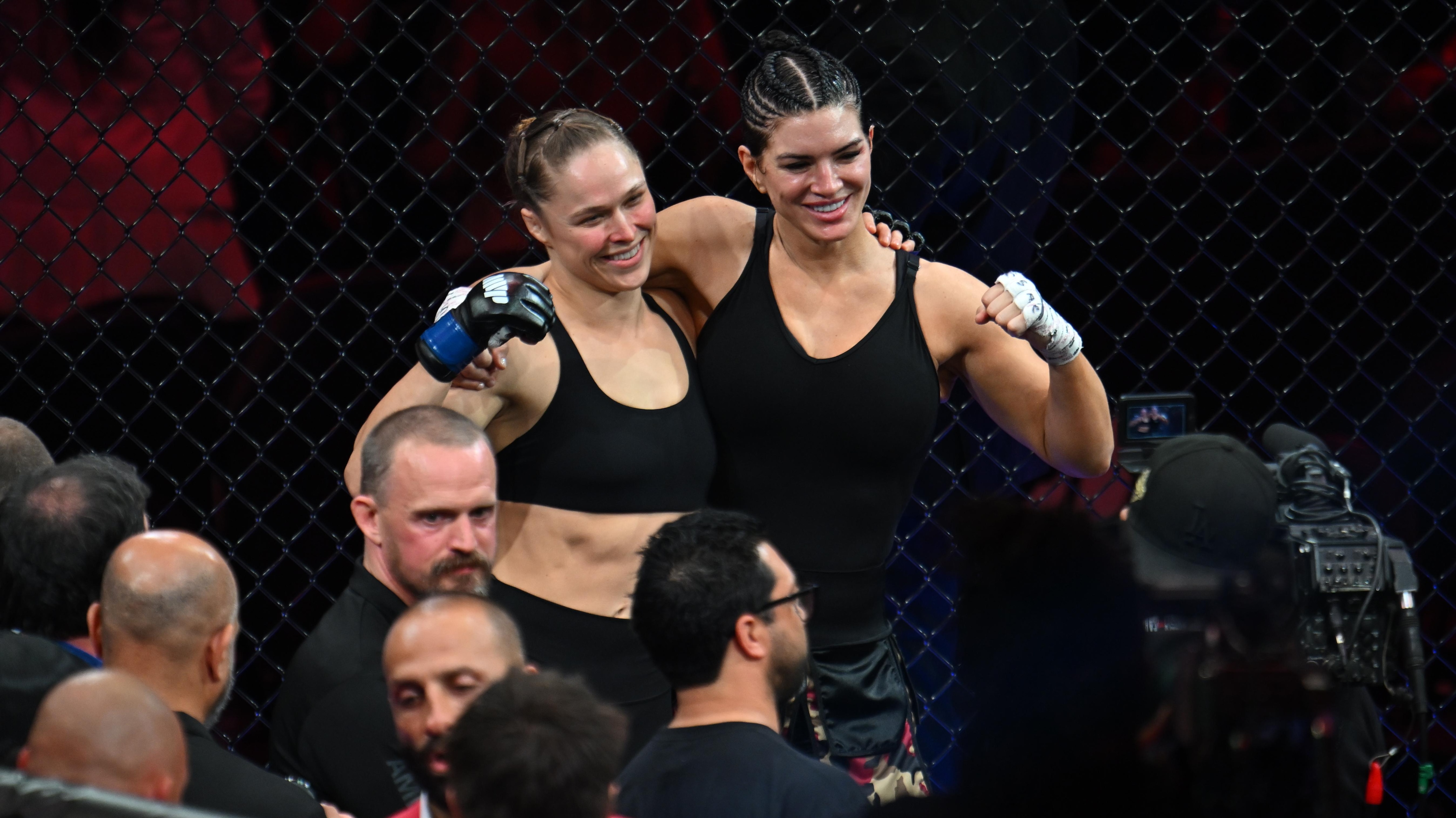 Ronda Rousey vs Gina Carano - (MMA) Mixed Martial Arts in Los Angeles Ronda Rousey vs Gina Carano - (MMA) Mixed Martial Arts in Los Angeles