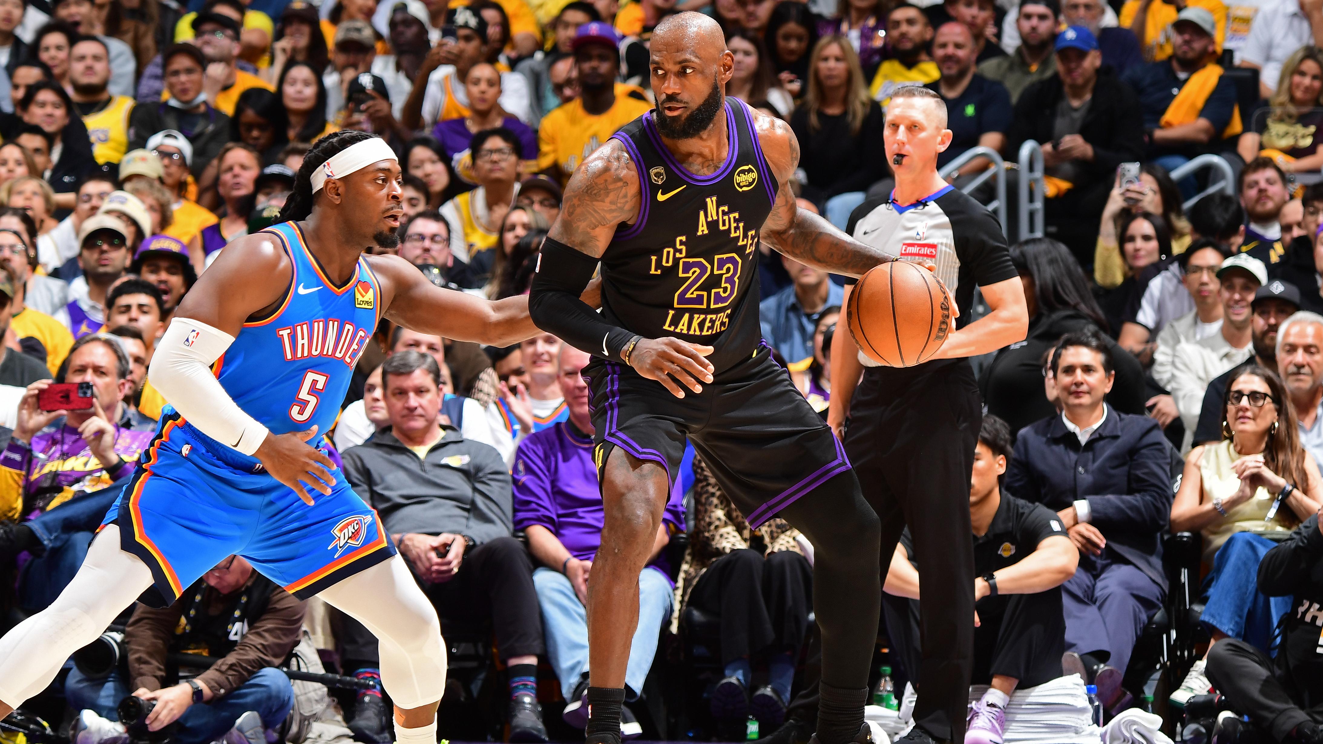 Oklahoma City Thunder v Los Angeles Lakers - Game Four Oklahoma City Thunder v Los Angeles Lakers - Game Four