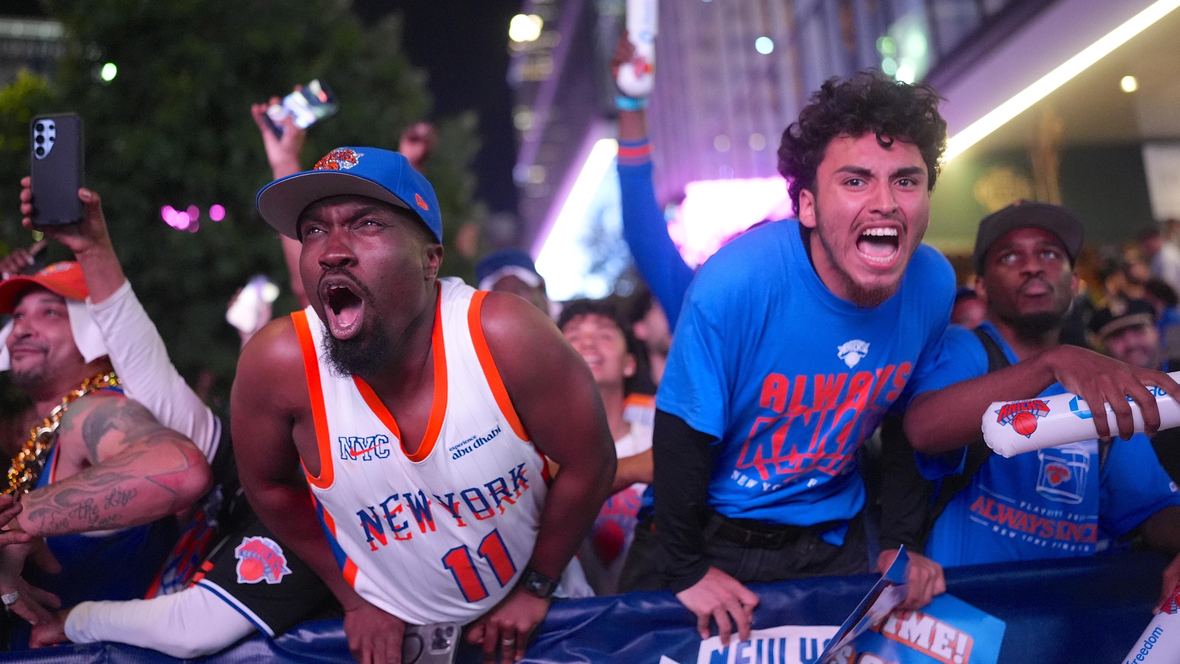 Knicks fans' watch party in New York