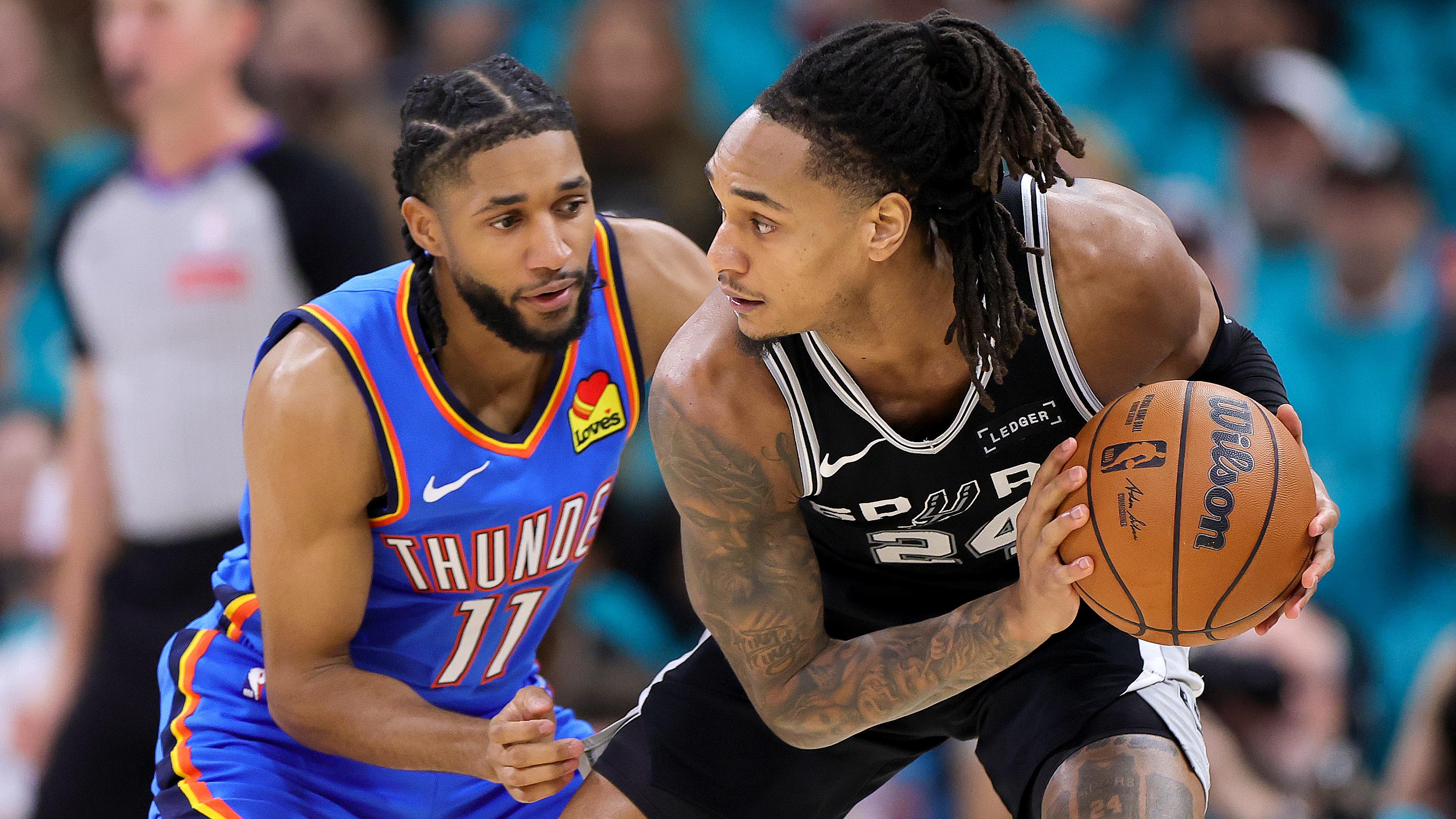 Oklahoma City Thunder v San Antonio Spurs - Game Three Oklahoma City Thunder v San Antonio Spurs - Game Three