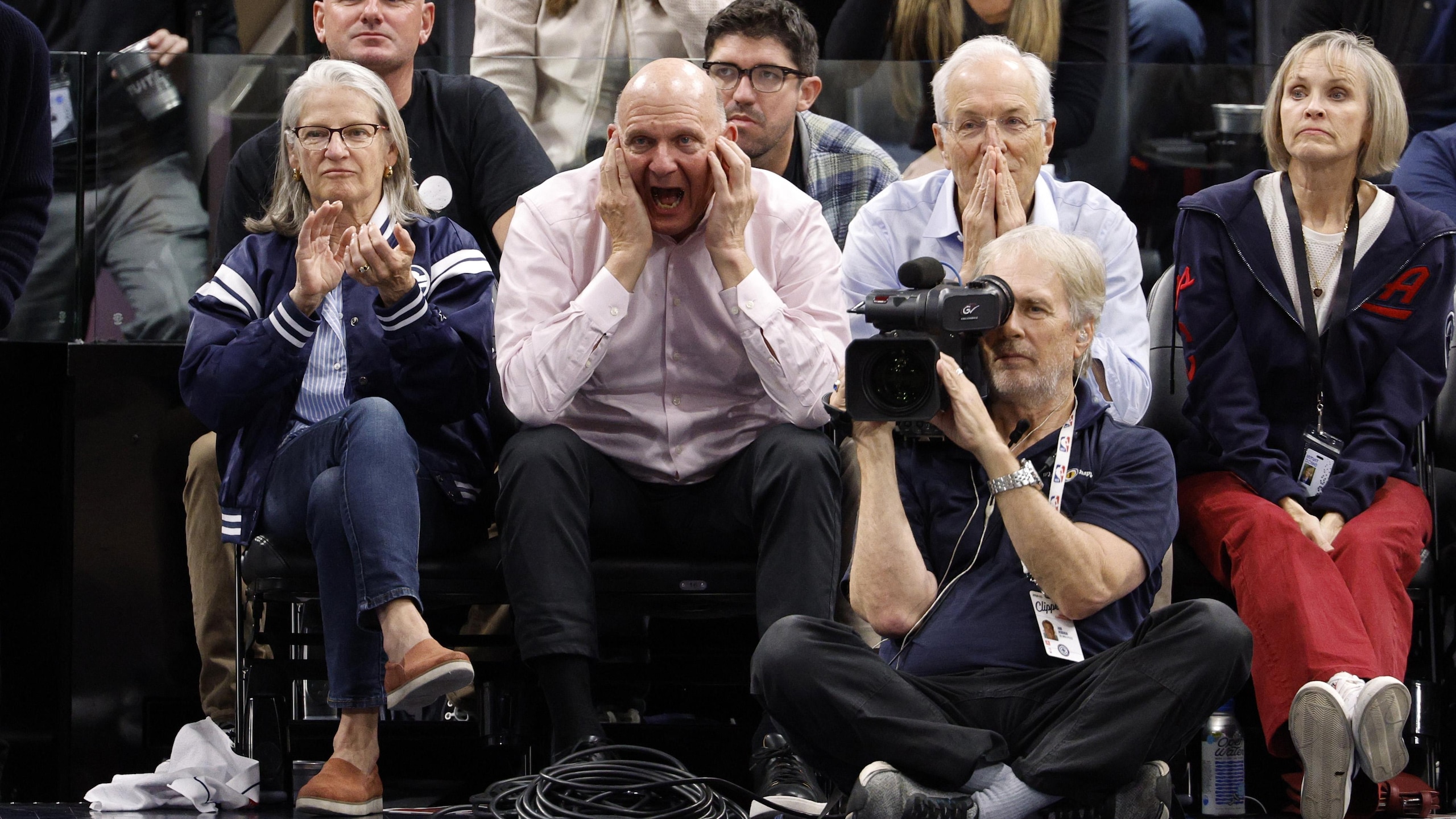 Celebrities At The Los Angeles Clippers Game