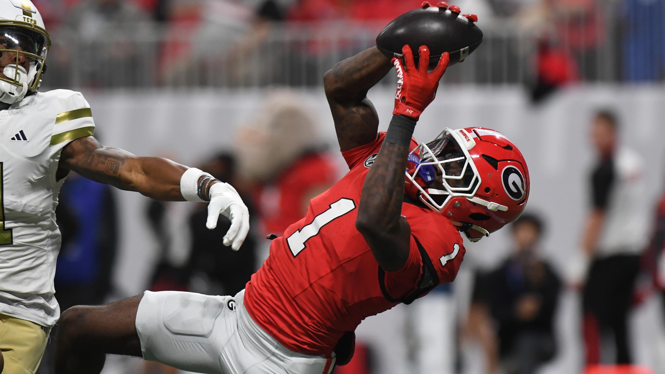COLLEGE FOOTBALL: NOV 28 Invesco QQQ Atlanta Gridiron Classic Georgia vs Georgia Tech