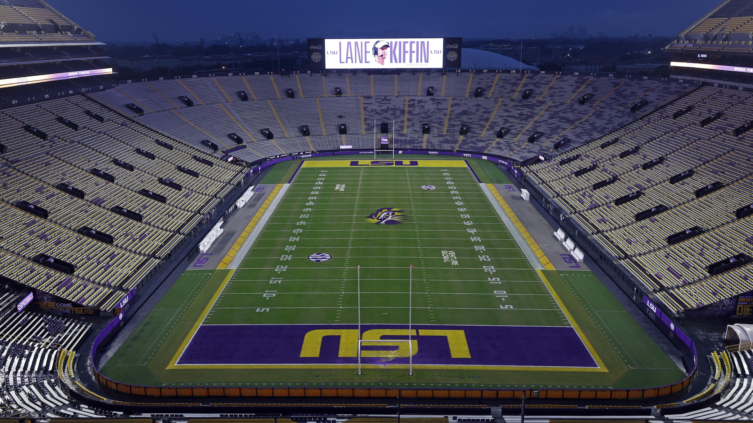 LSU Football Hosts Press Conference Introducing New Head Coach Lane Kiffin