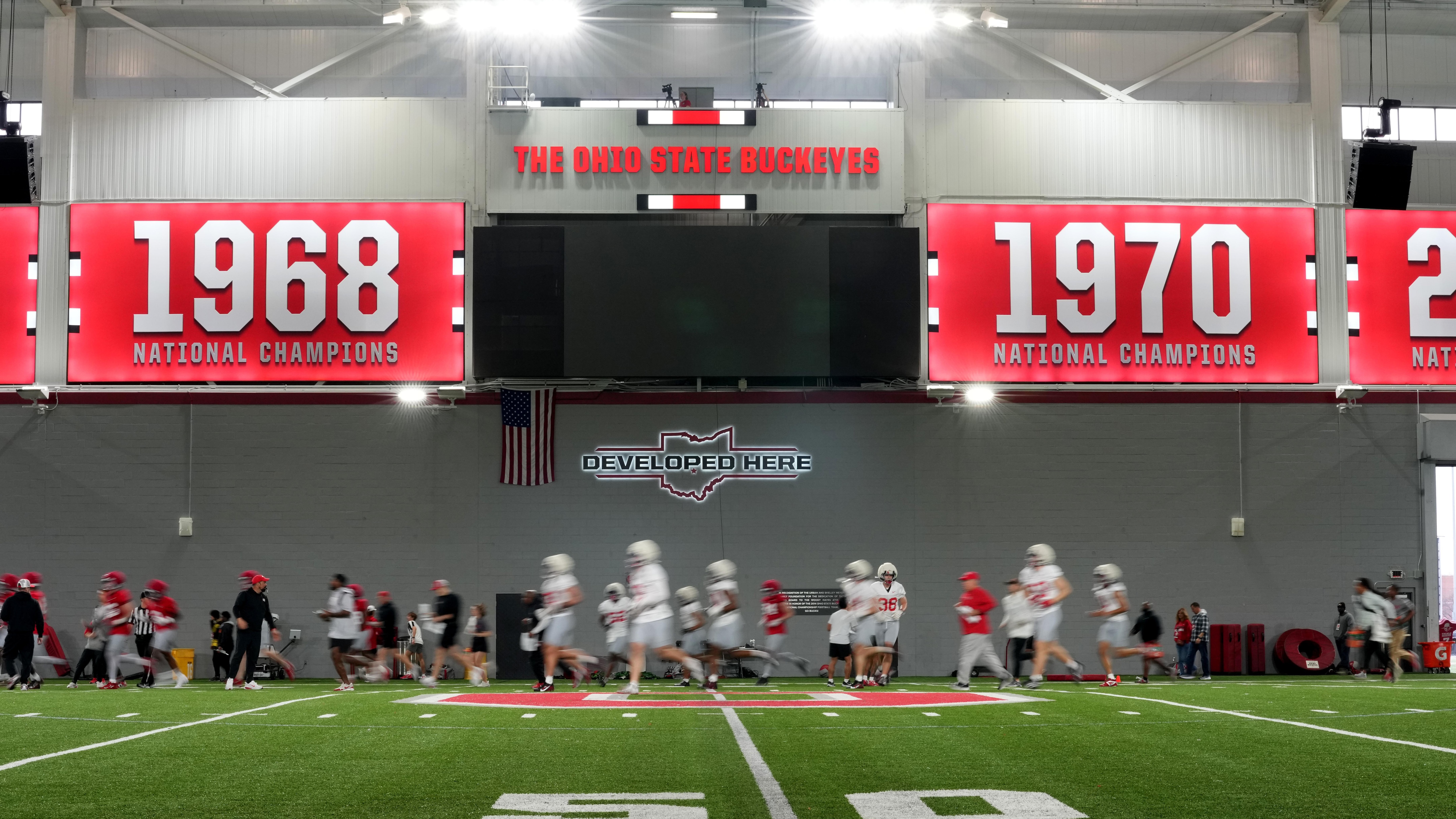Ohio State Spring Practice And Press Conference