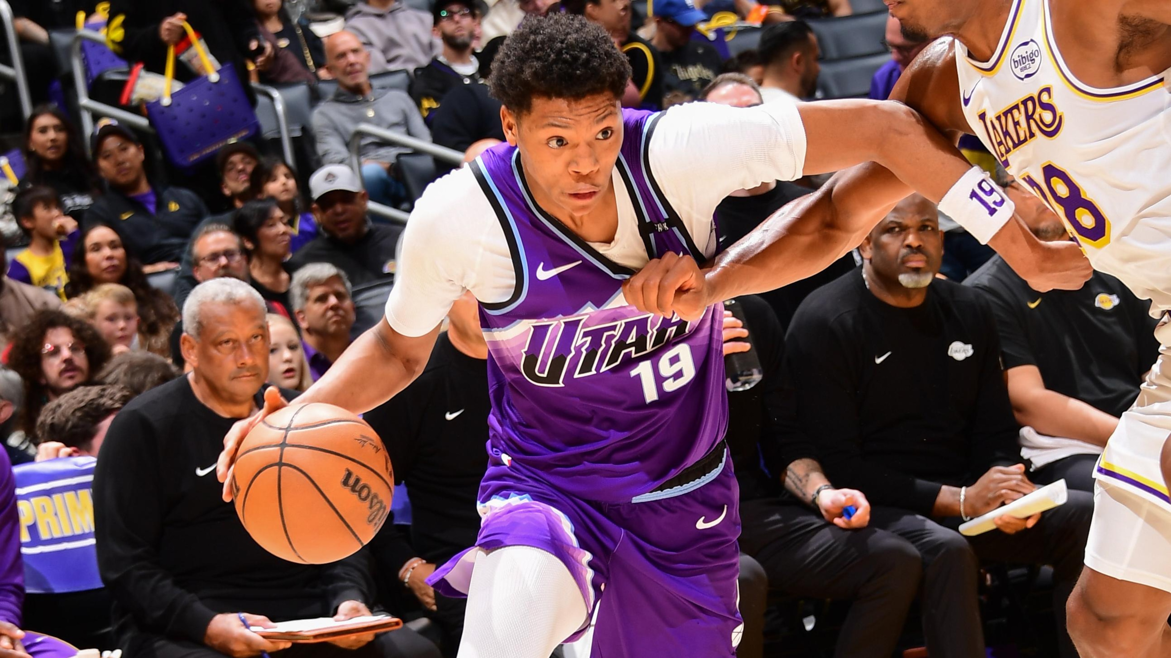 Utah Jazz v Los Angeles Lakers Utah Jazz v Los Angeles Lakers
