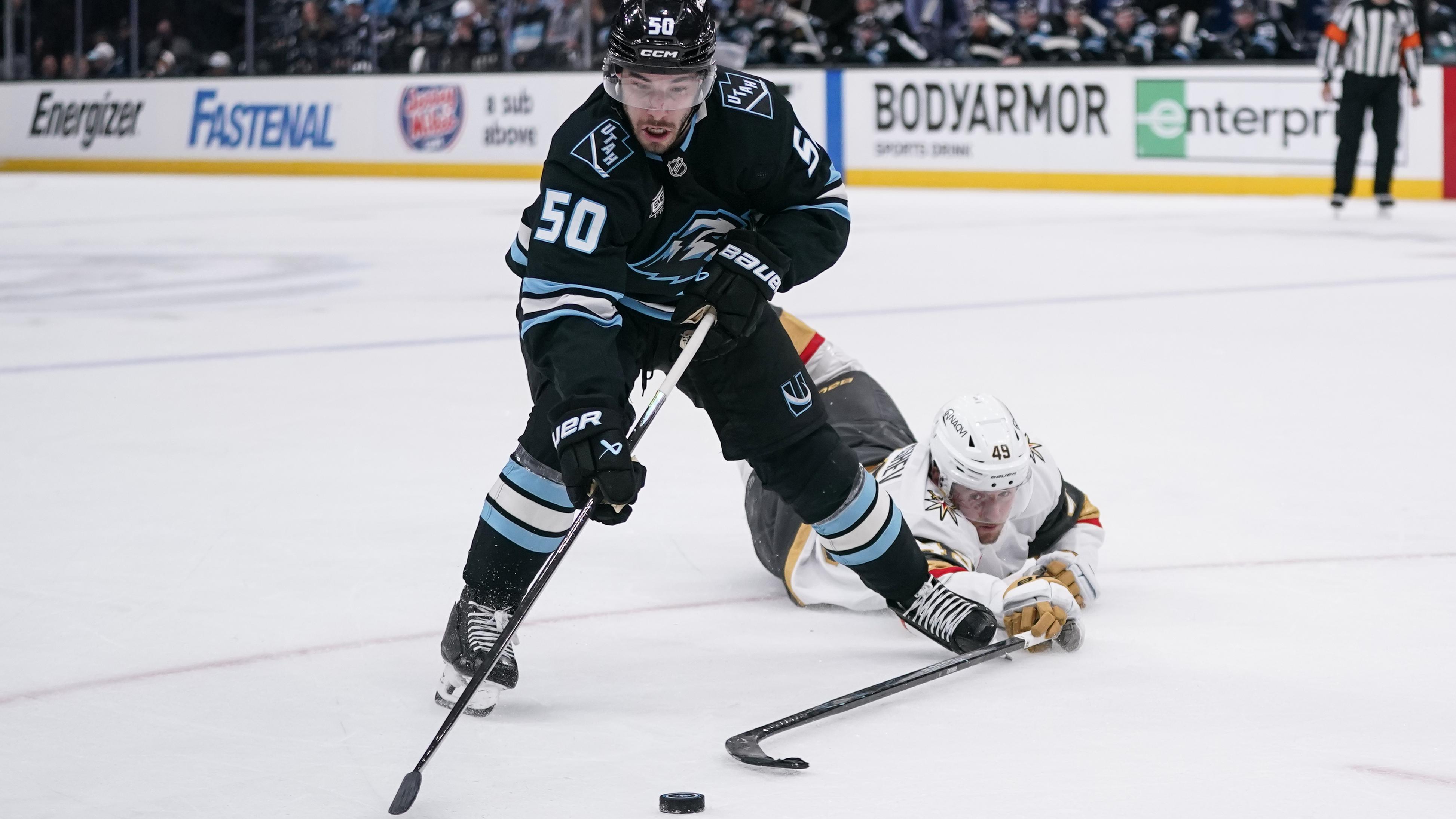 NHL: MAY 01 Playoffs First Round Golden Knights at Mammoth