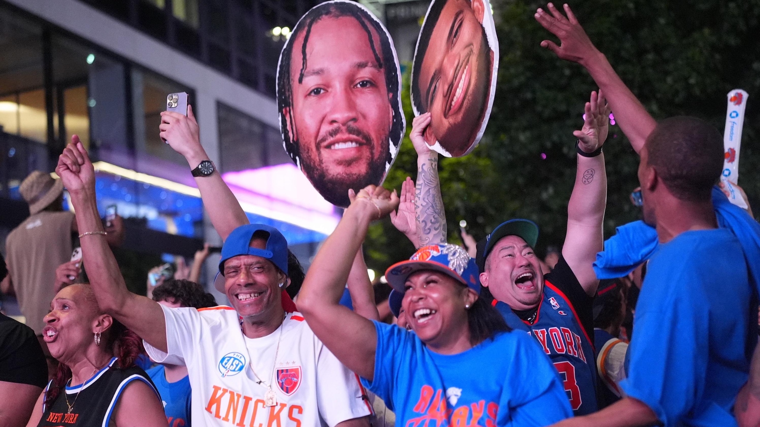 Knicks fans' watch party in New York