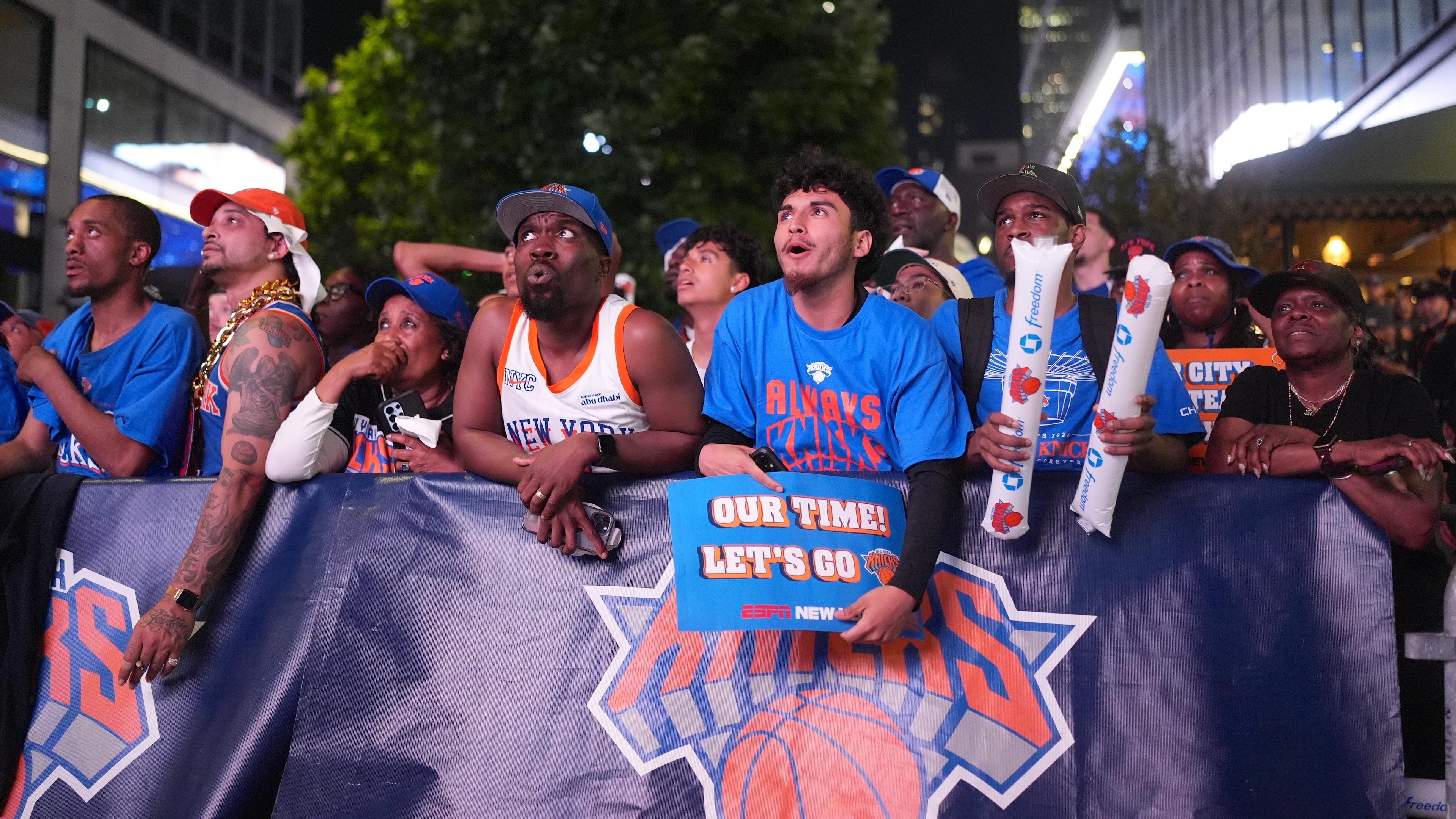 Knicks fans' watch party in New York