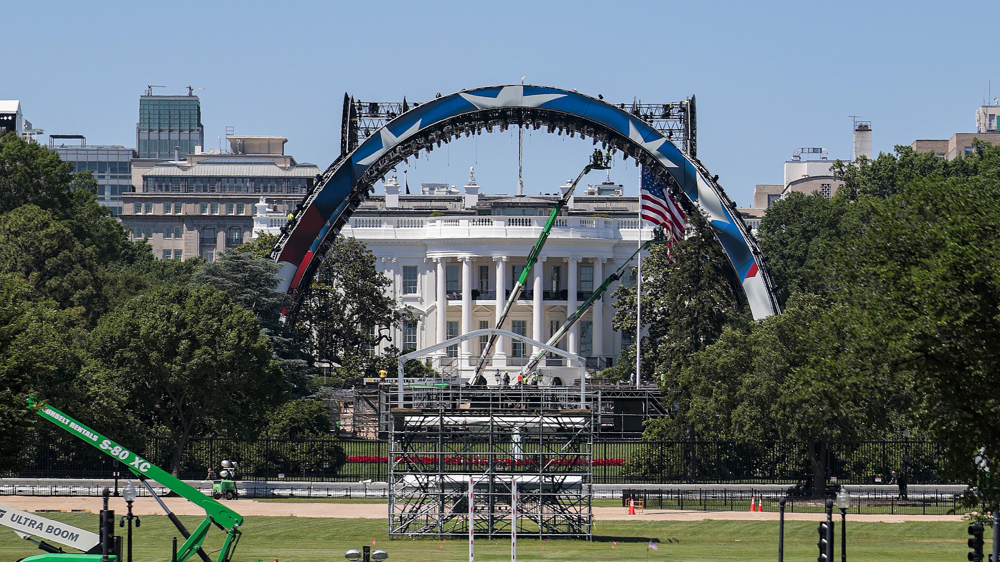 Construction Continues Around D.C. As The Nation's Capital Prepares For America's 250th Events