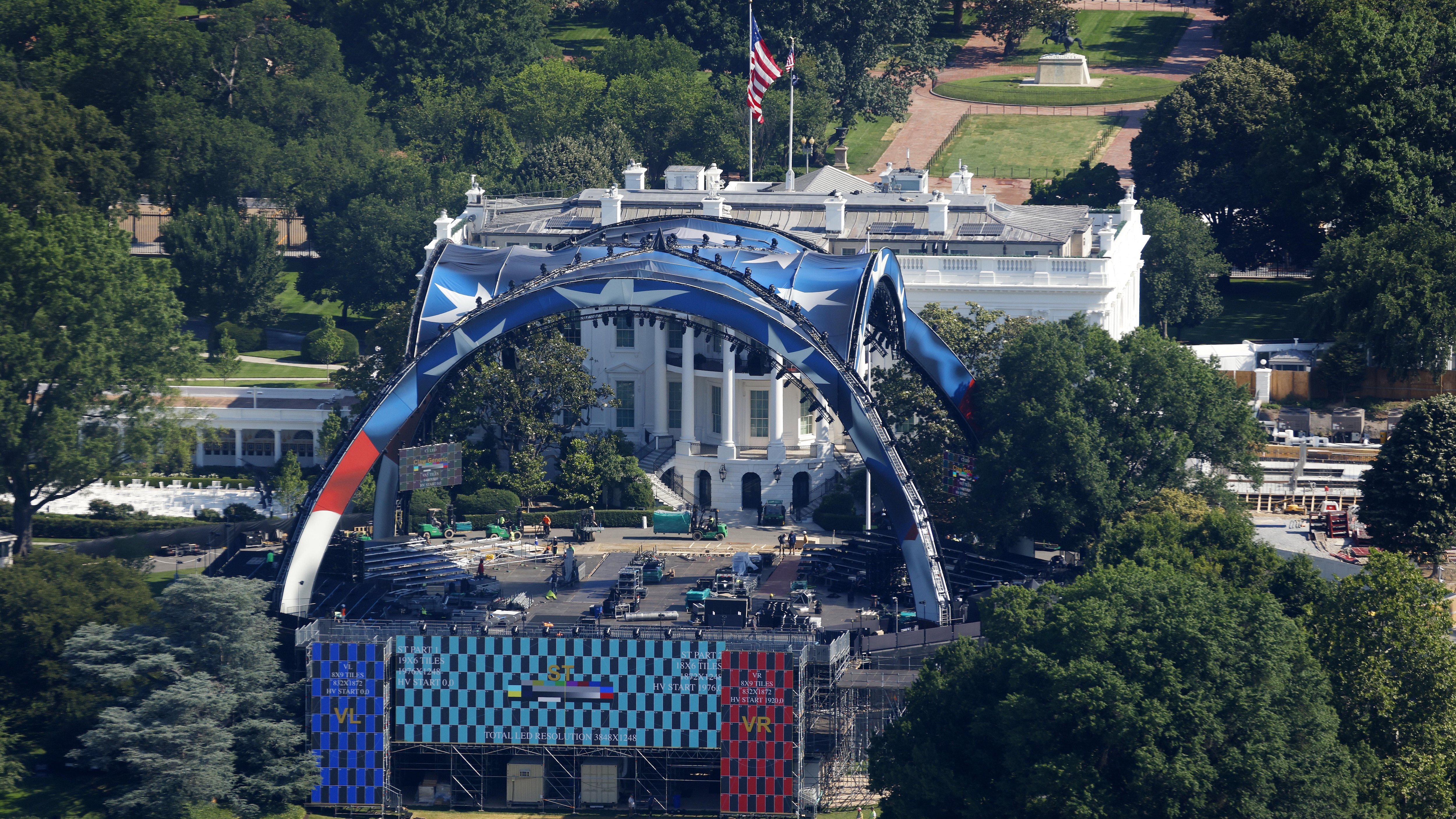 White House South Lawn UFC Construction