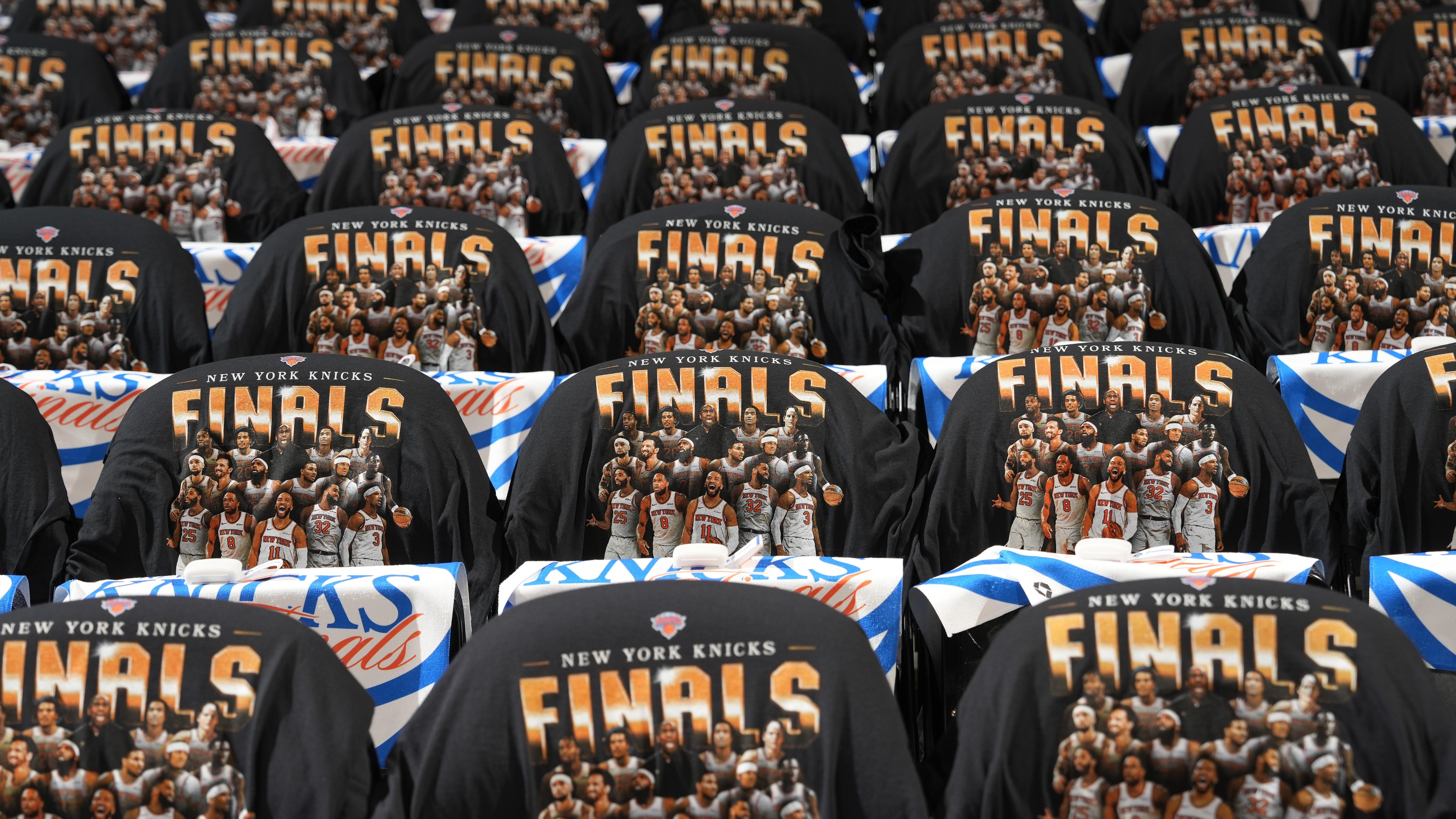 Check Out Knicks Shirts Given to All Fans at MSG for NBA Finals Game 3 vs. Spurs in Photos