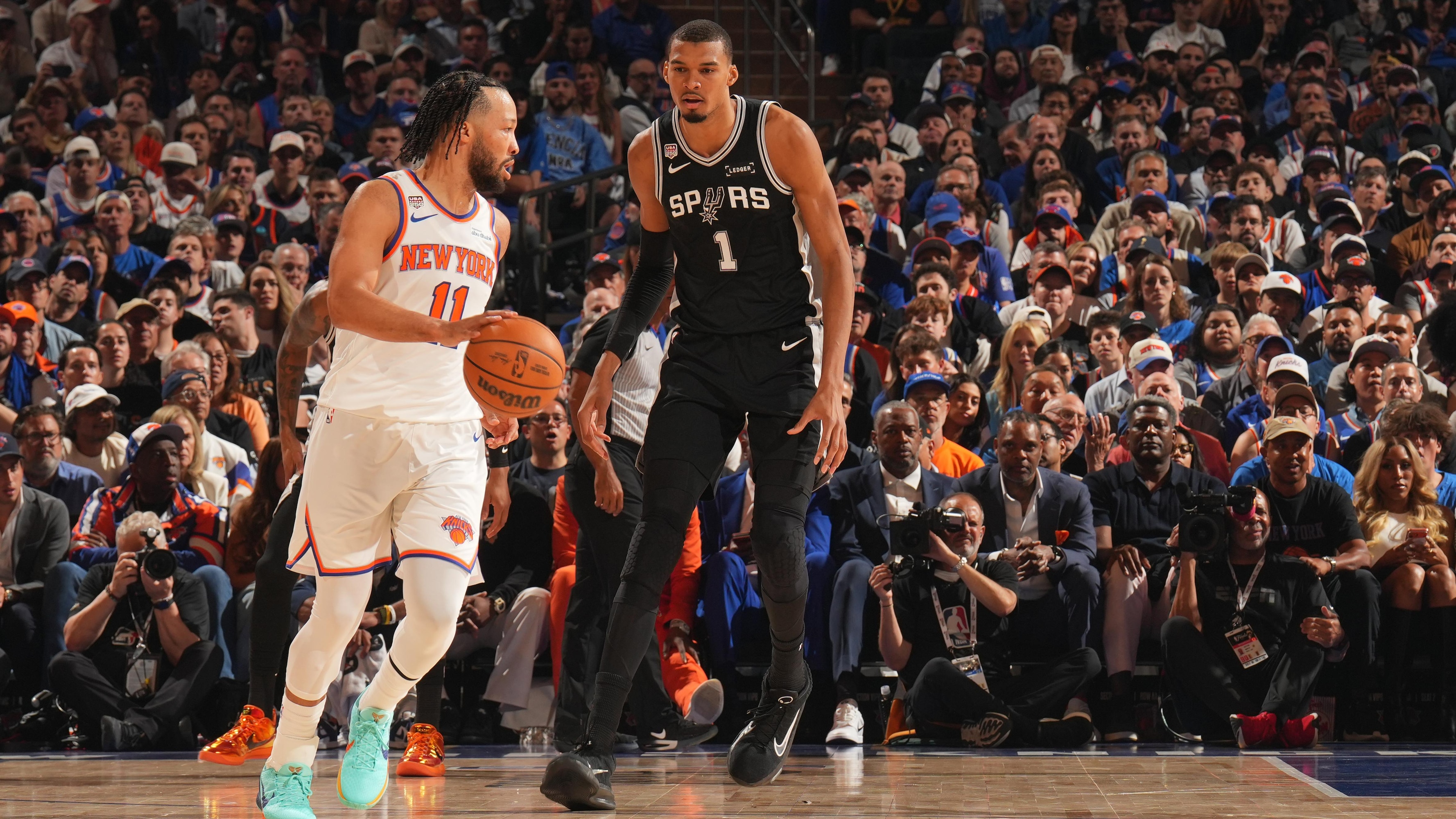 Jose Alvarado Sends Message to Wemby After Controversial Jalen Brunson Shove in NBA Finals G3 - Bleacher Report image