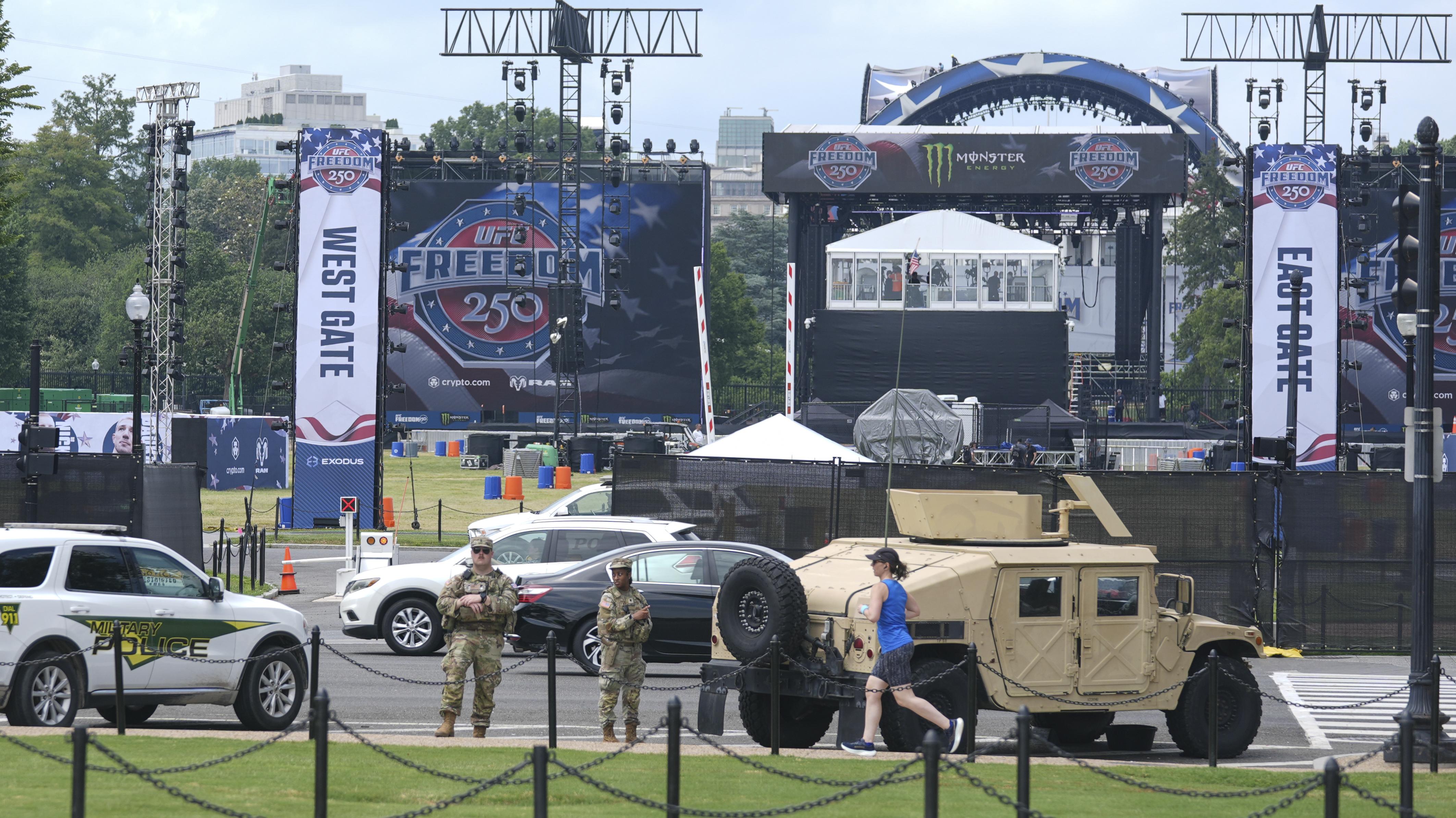 White House readies for UFC event as 250th anniversary celebrations approach