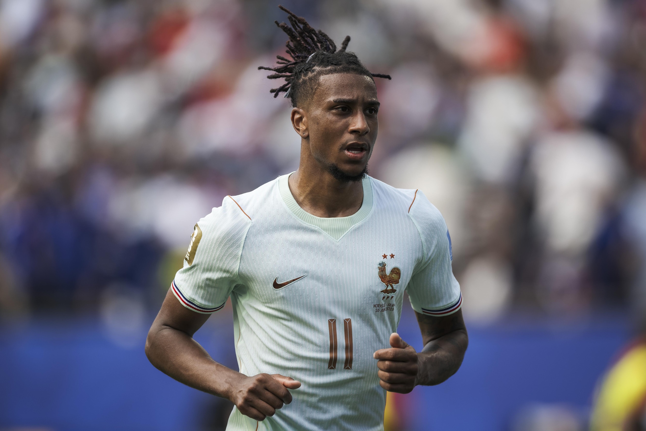 Michael Olise of France looks on during the FIFA World Cup