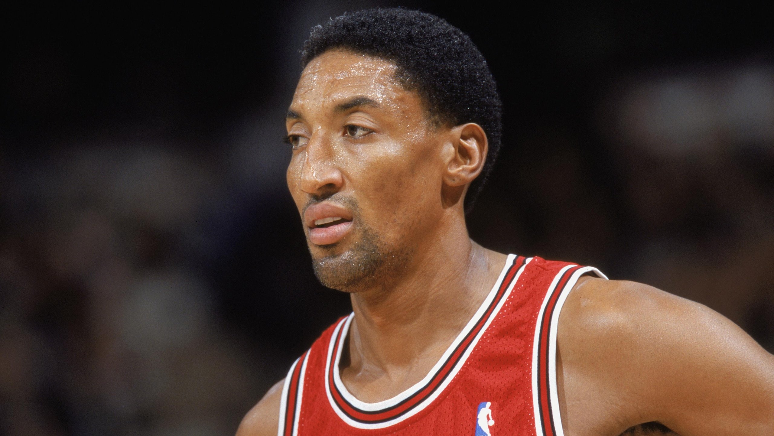 Scottie Pippen looks on