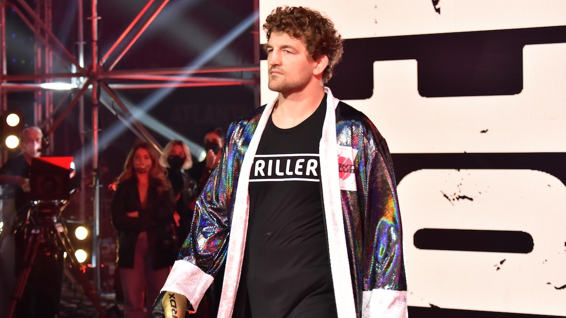Ben Askren Wrestles 1 Year After Double Lung Transplant Surgery, 1st Match Since Jake Paul TKO Loss - Bleacher Report image