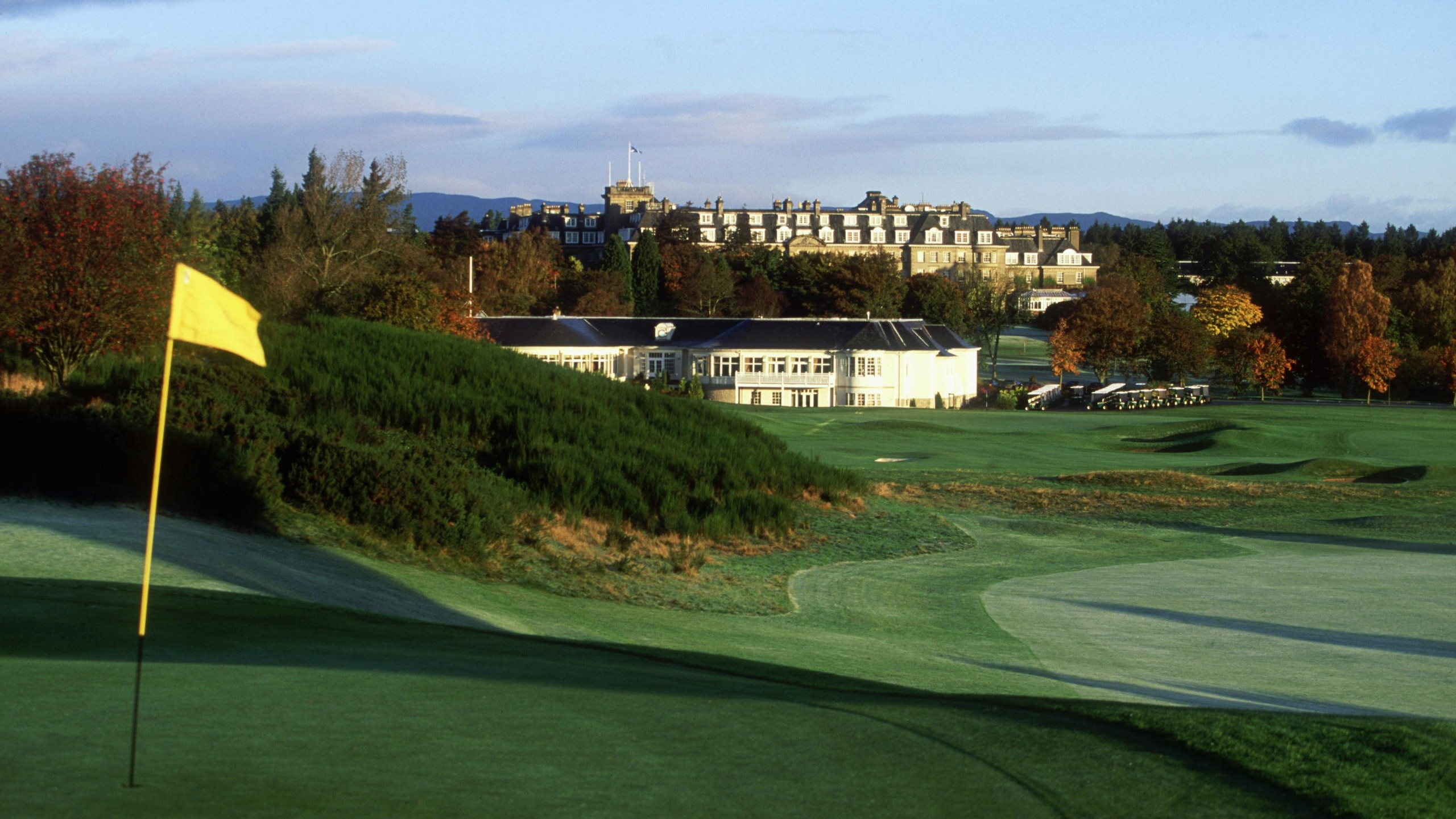 A general view of the Kings golf course Clubhouse