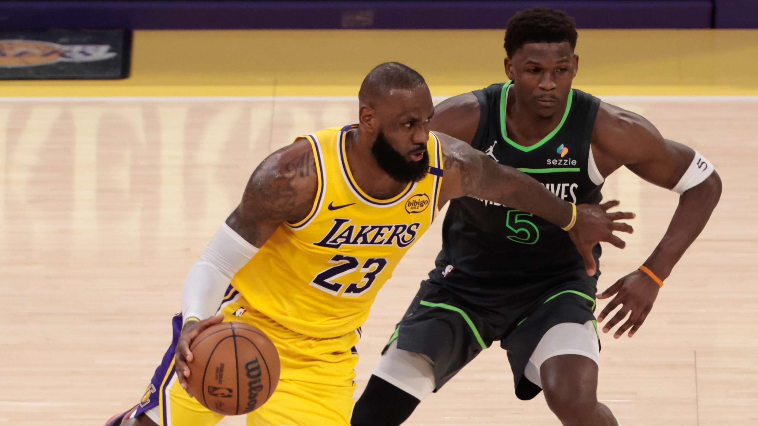 NBA: APR 30 Western Conference Playoffs - Timberwolves at Lakers