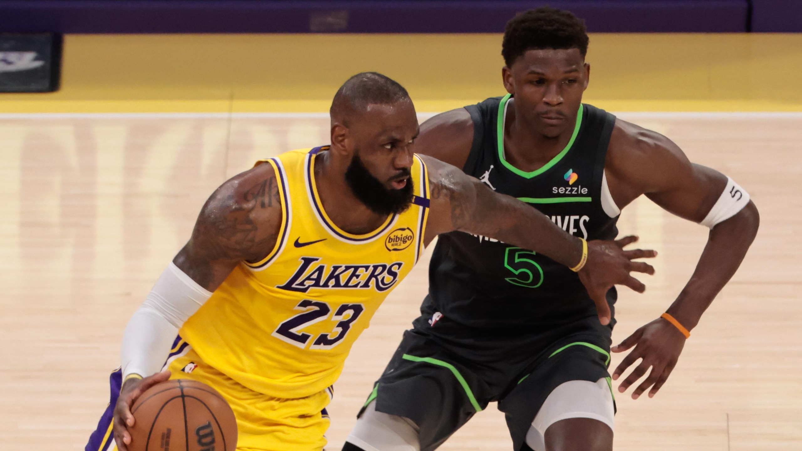 NBA: APR 30 Western Conference Playoffs - Timberwolves at Lakers