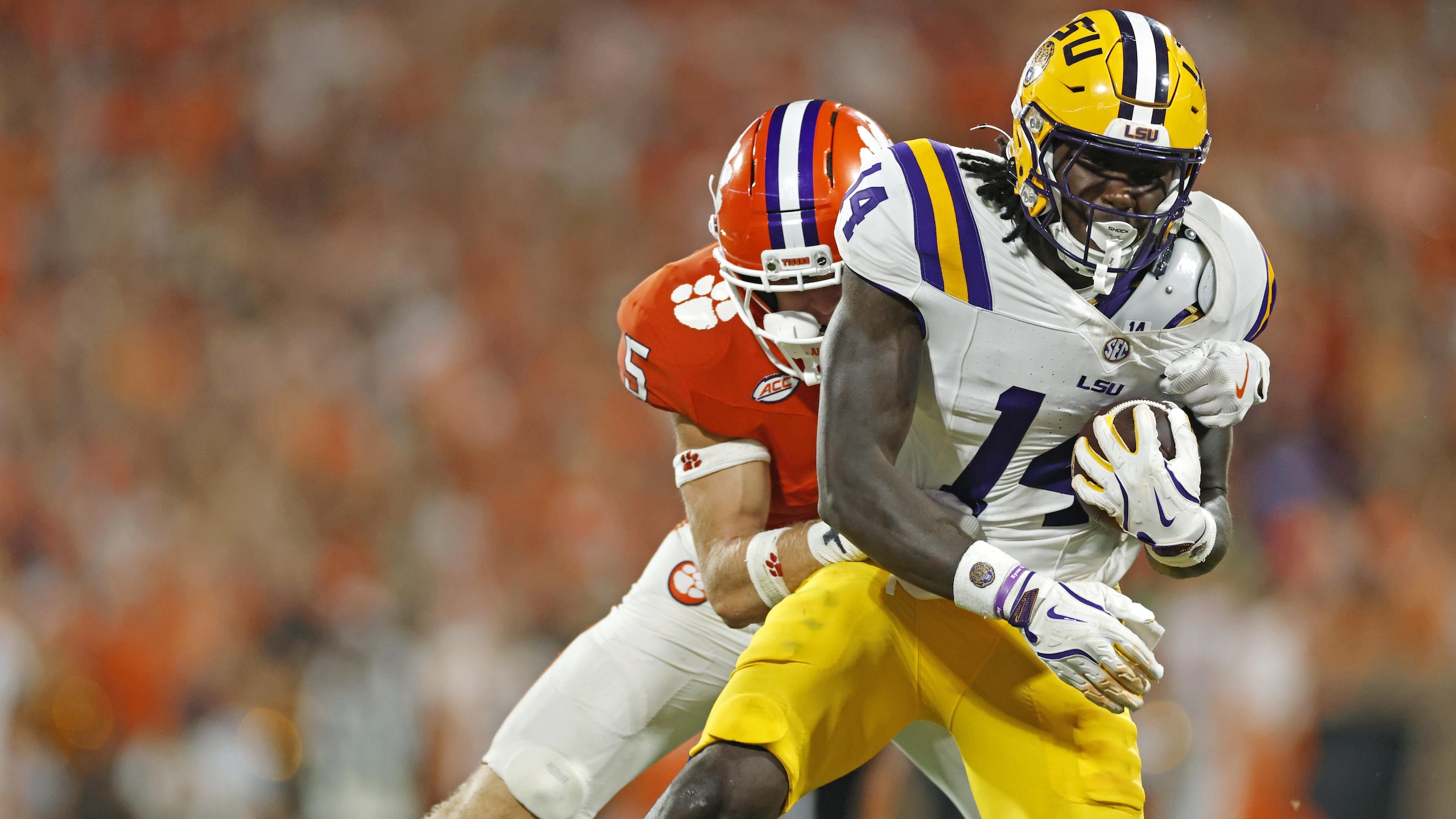 COLLEGE FOOTBALL: AUG 30 LSU at Clemson