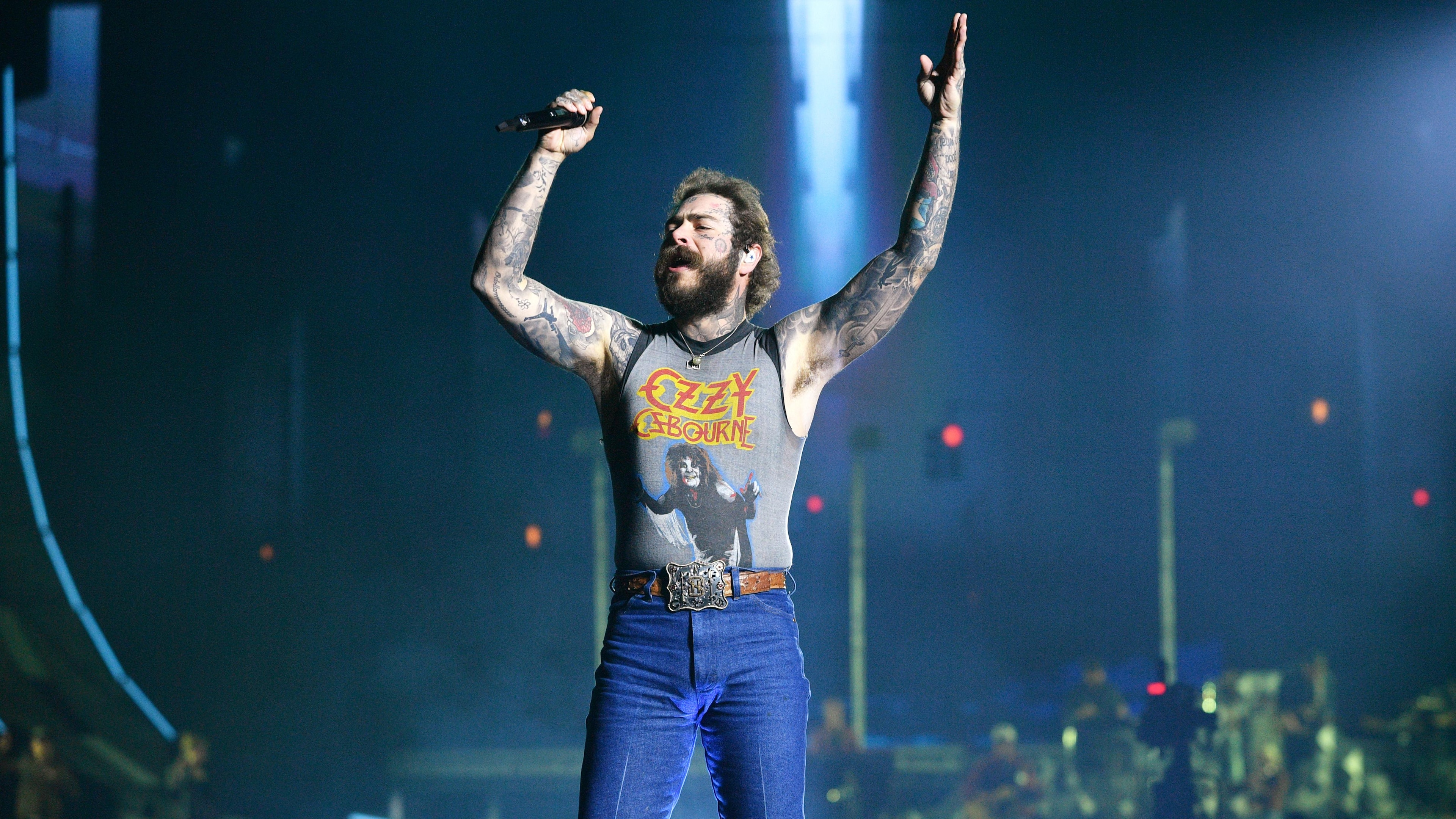 Post Malone Performs At Tottenham Hotspur Stadium Post Malone Performs At Tottenham Hotspur Stadium