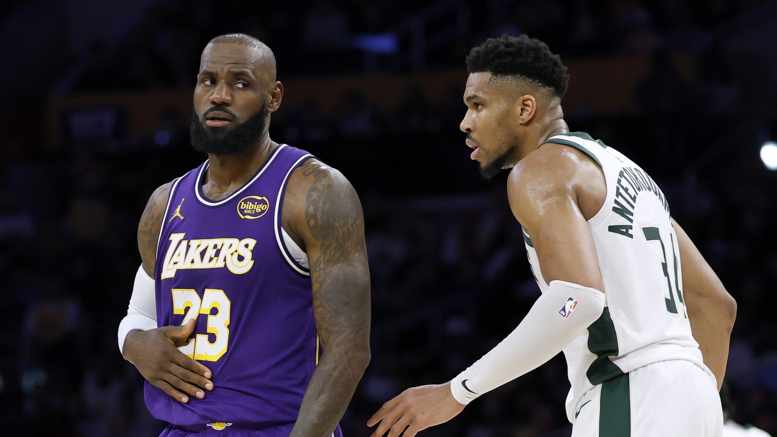 Milwaukee Bucks v Los Angeles Lakers Milwaukee Bucks v Los Angeles Lakers