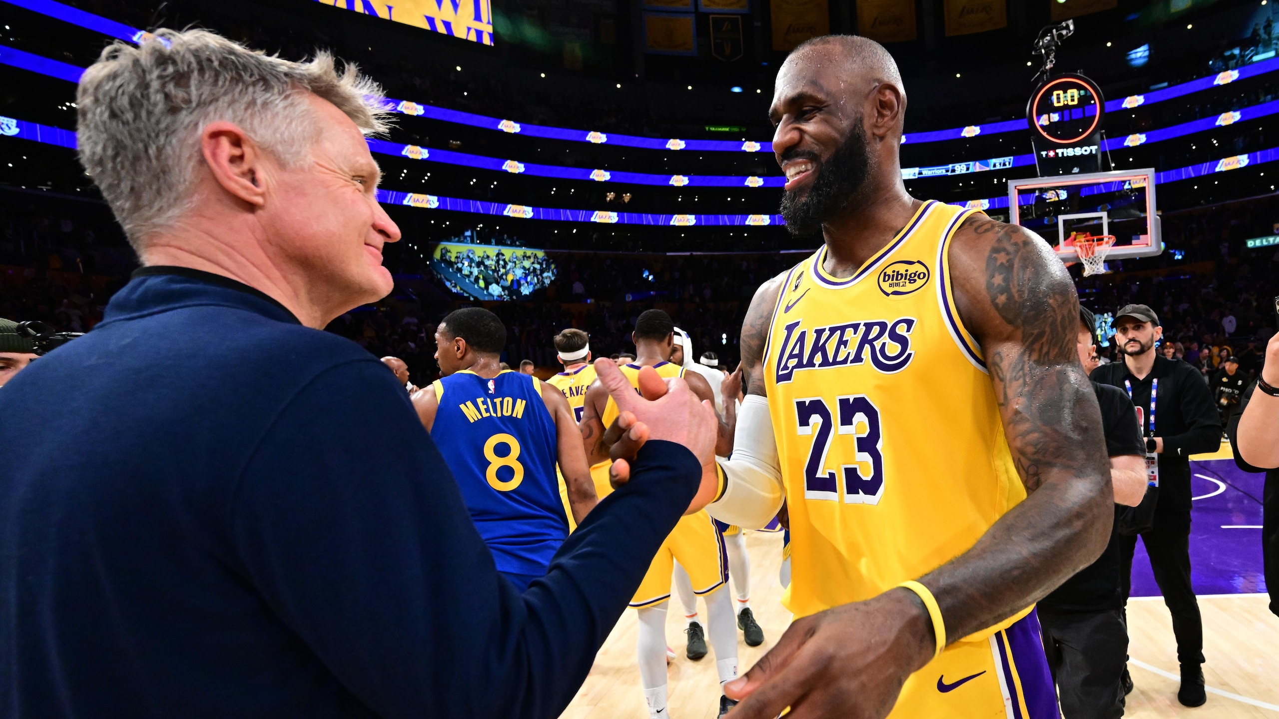 Golden State Warriors v Los Angeles Lakers